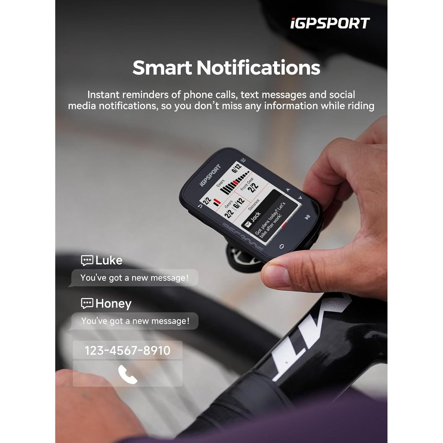 Computadora de Bicicleta GPS iGPSPORT BSC200S 2.4" Inalámbrica