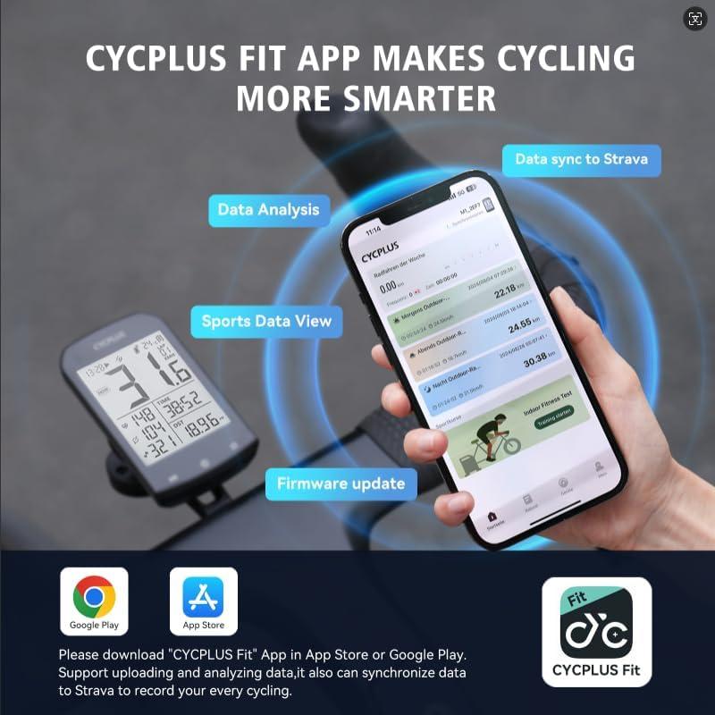 Computadora de Bicicleta CYCPLUS M1 GPS Inalámbrica LCD 2.9"