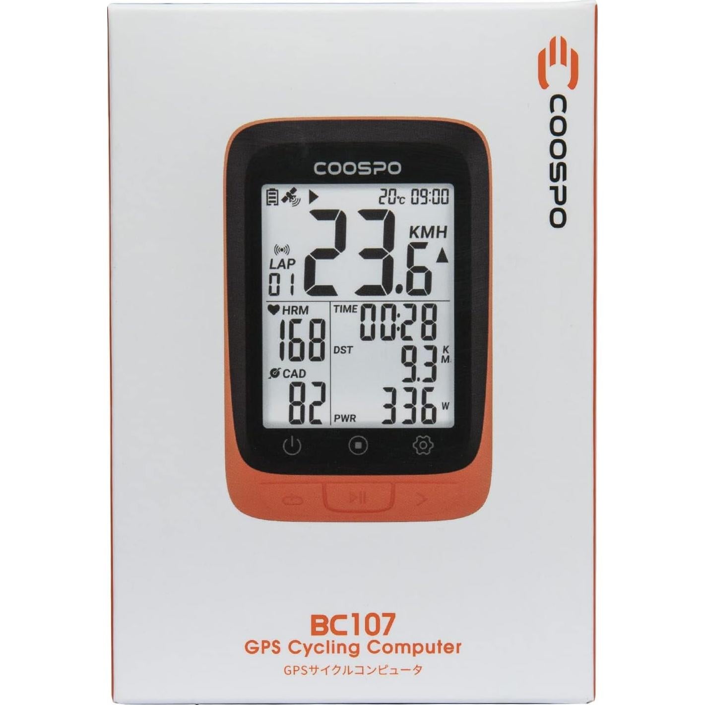 Computadora de Bicicleta CooSpo BC107 GPS Inalámbrica 2.4"