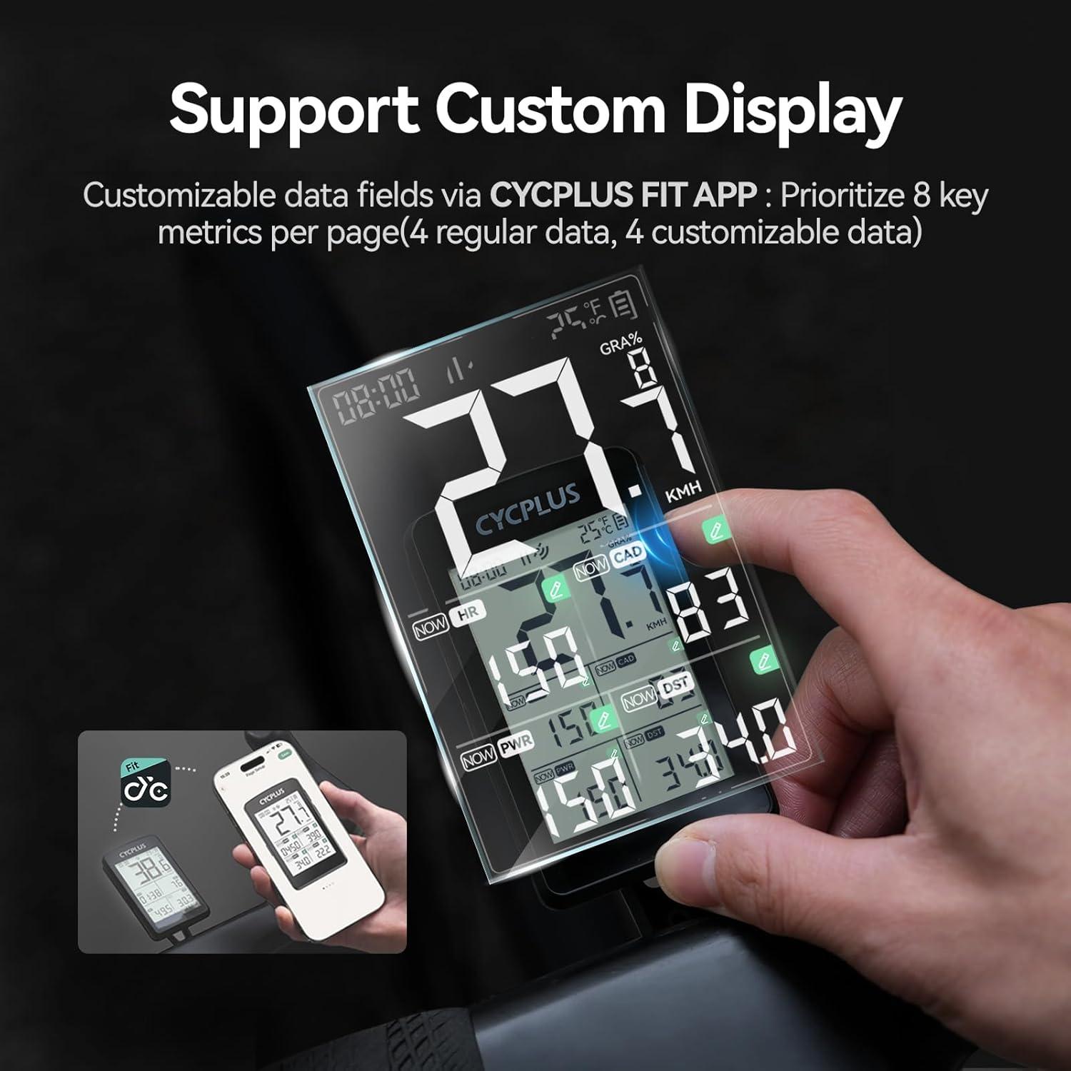 CYCPLUS Computadora de Bicicleta GPS M3 Inalámbrica 2.8" LCD