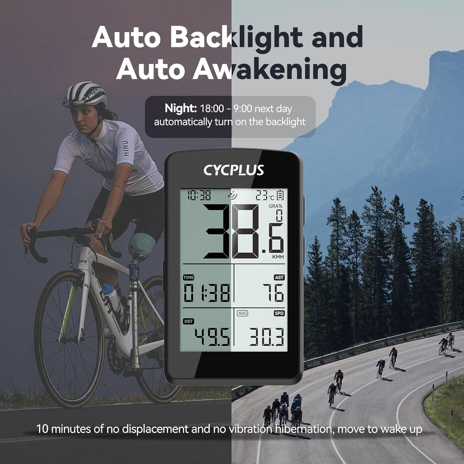 CYCPLUS Computadora de Bicicleta GPS M3 Inalámbrica 2.8" LCD