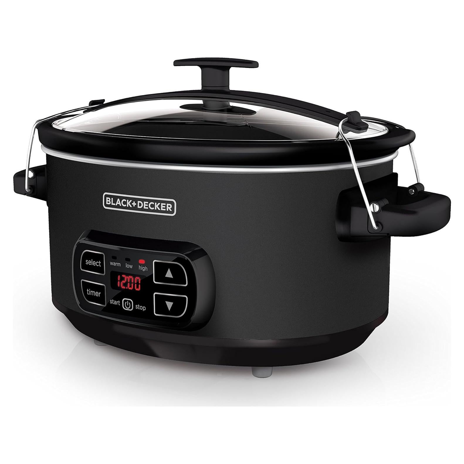 Cocina Lenta BLACK+DECKER SCD4007 7L Pizarra 3 Calores