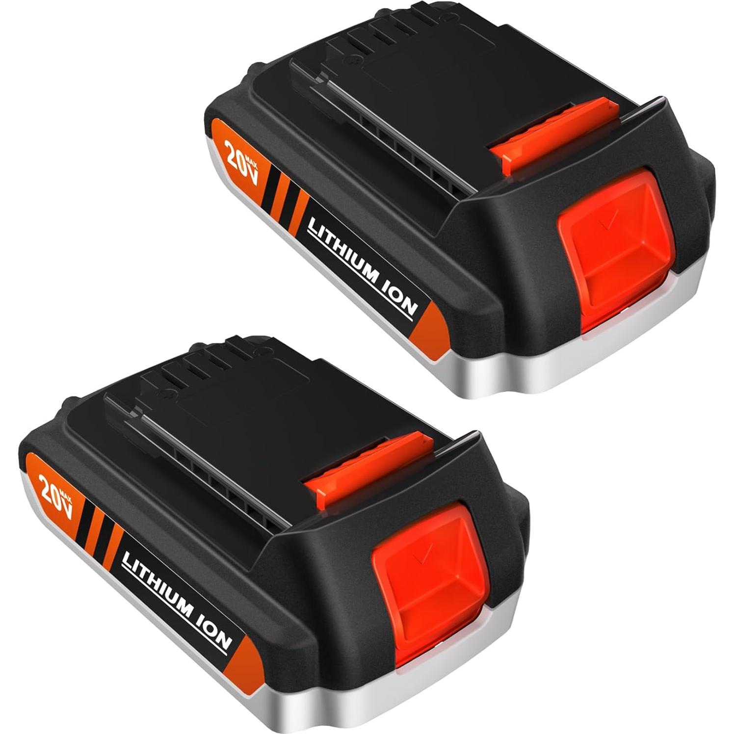 Paquete de 2 Baterías de 20V Leisuda para Black & Decker