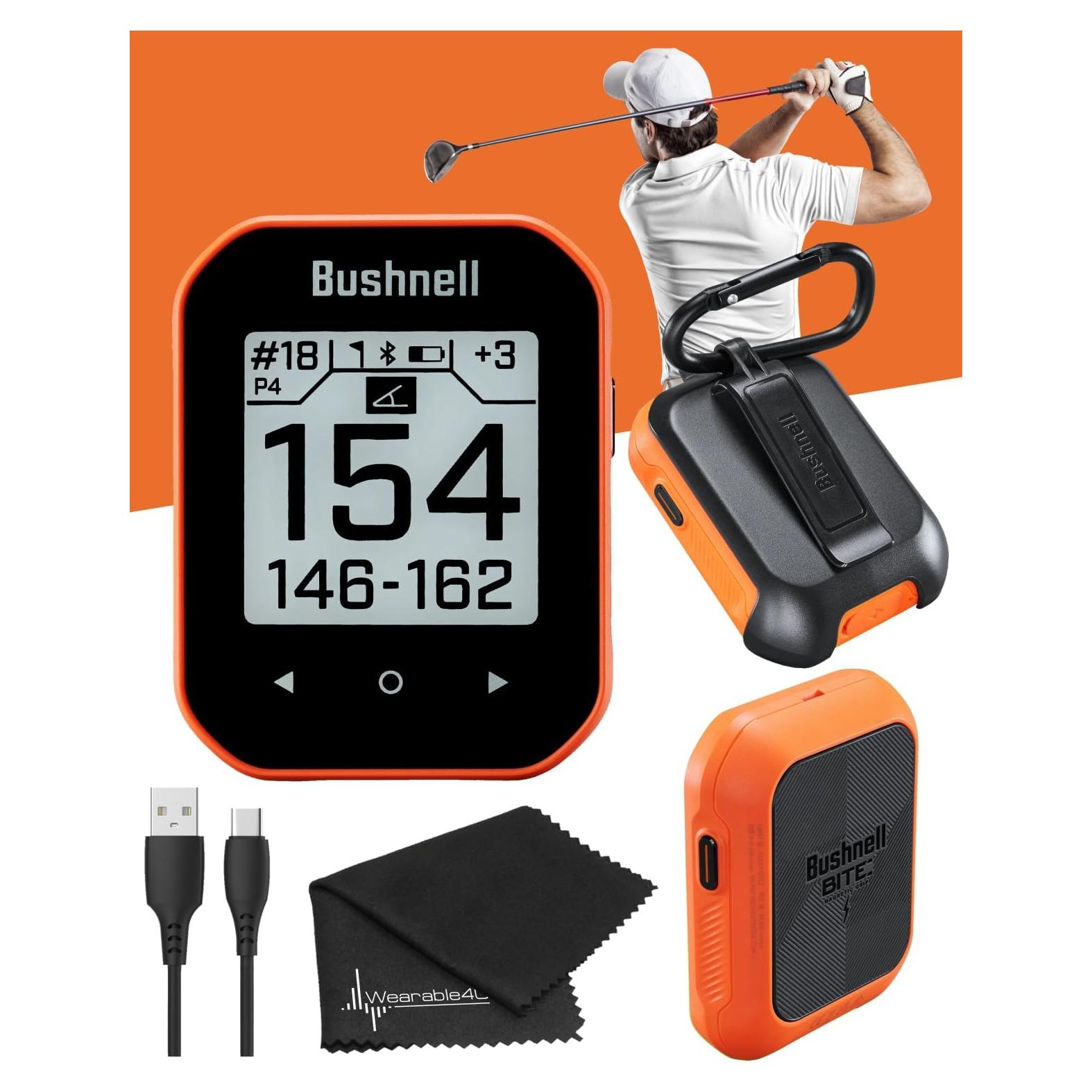 Bushnell Phantom 3 GPS para Golf Wearable4U Naranja con Paño