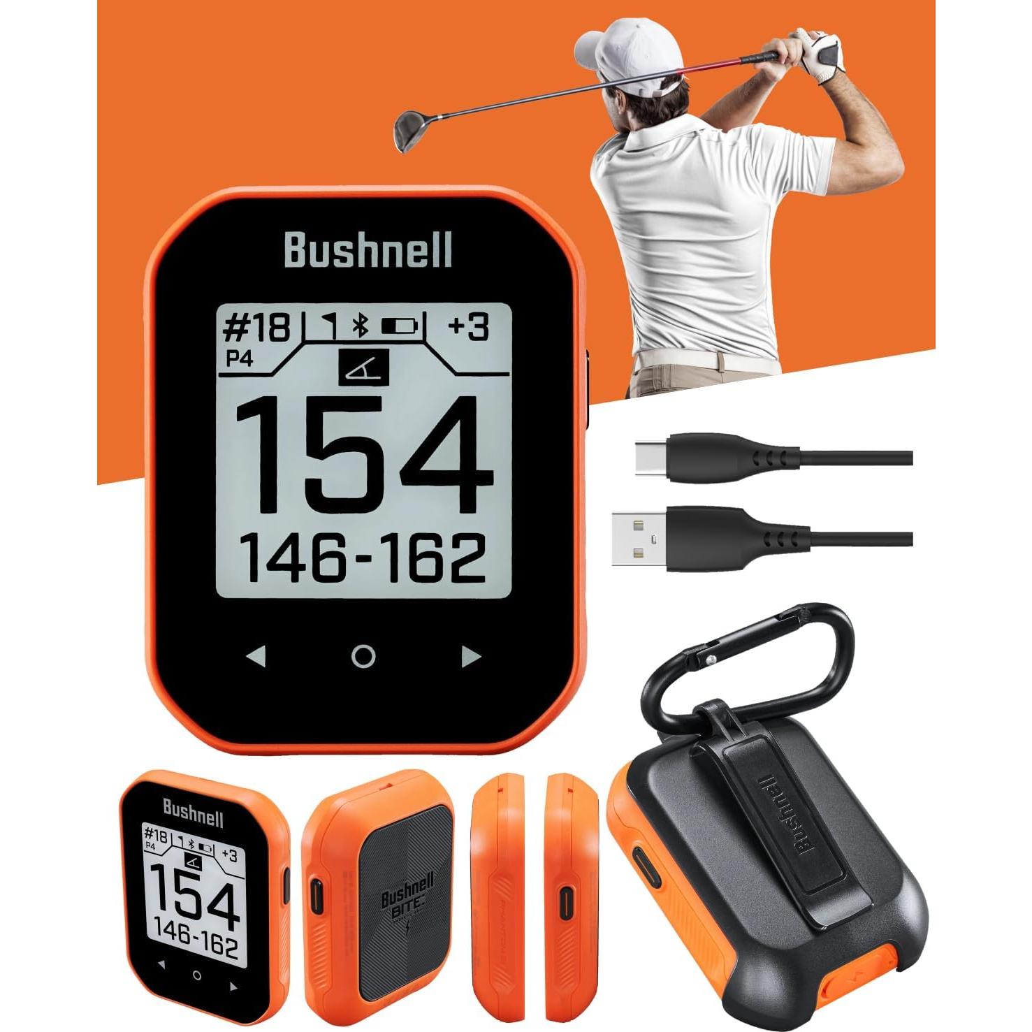 Bushnell Phantom 3 GPS para Golf Wearable4U Naranja con Paño