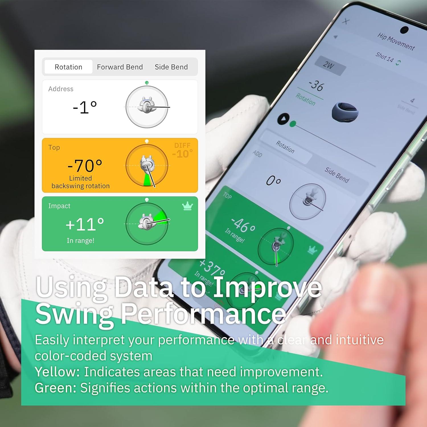 Analizador de Swing de Golf MOXI SwingMotion - Sensores IMU Duales