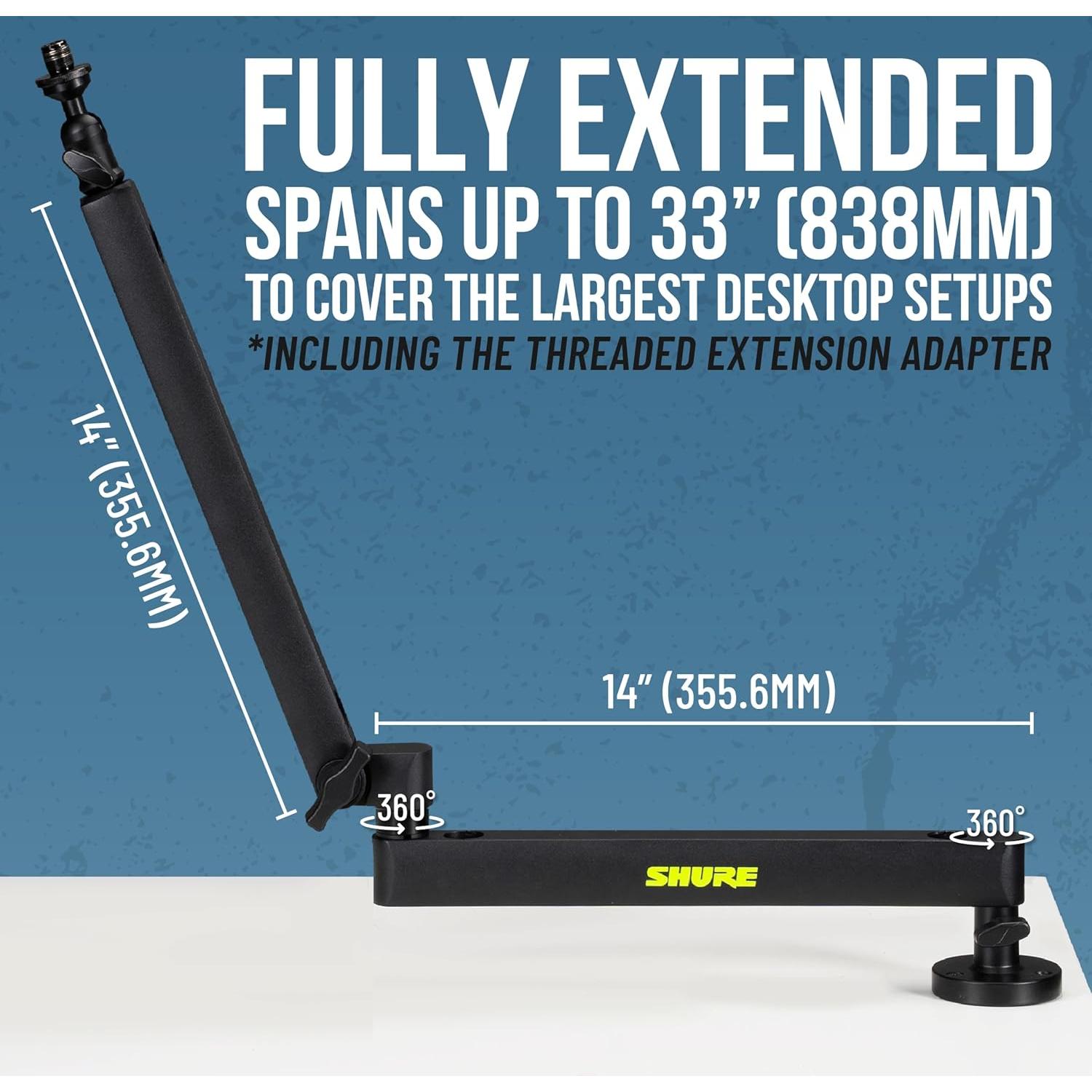 Soporte de Micrófono de Escritorio Shure SH-BROADCAST2 Ajustable