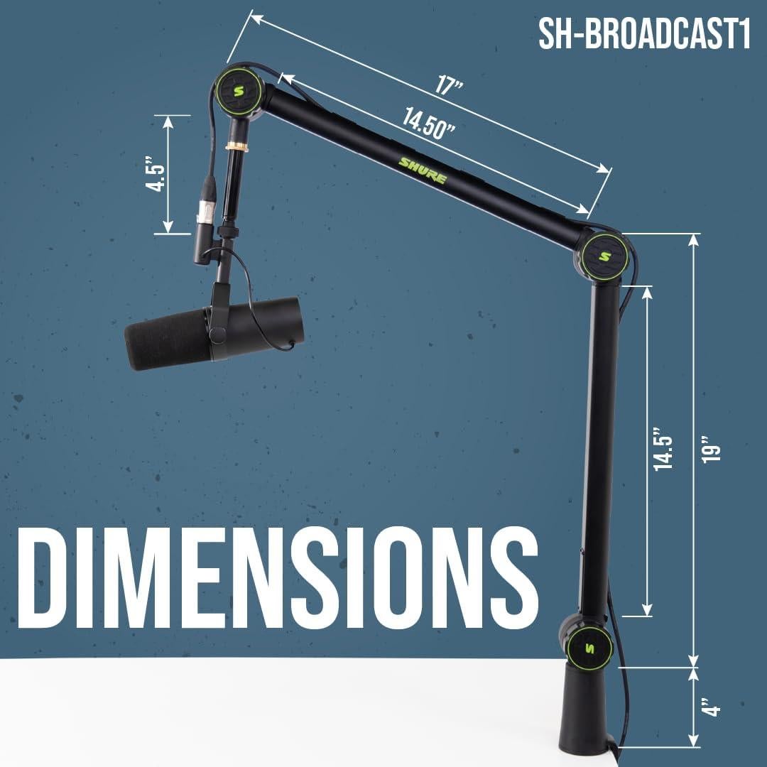 Brazo Articulado de Micrófono Shure By Gator BROADCAST1