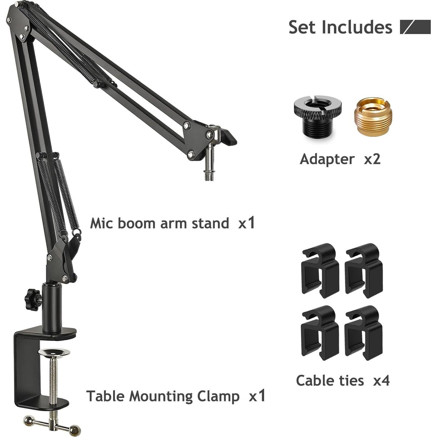 Brazo de Micrófono Ajustable Rigych para Razer Seiren Mini V2 V3