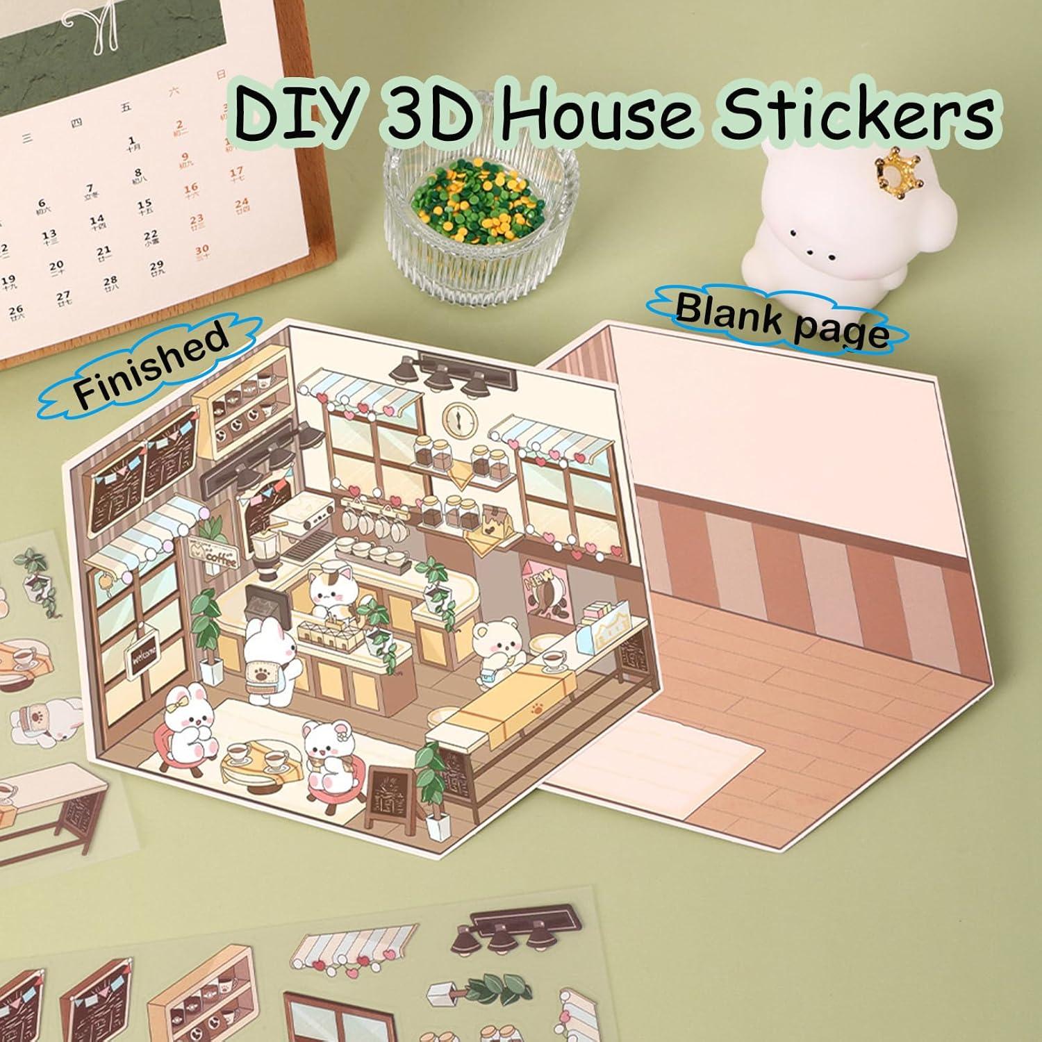 Juego de Pegatinas 3D DIY Gamito - Serie Belleza, 5 Temas