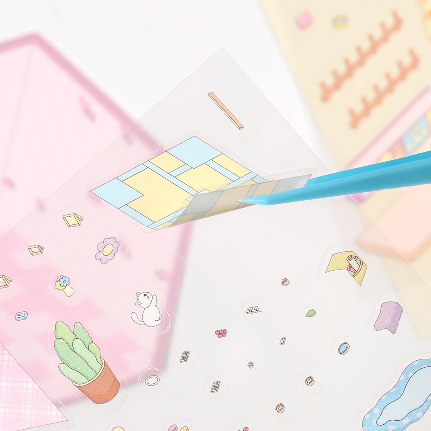 Stickers 3D Genérico Multicolor Reutilizables 8 Conjuntos