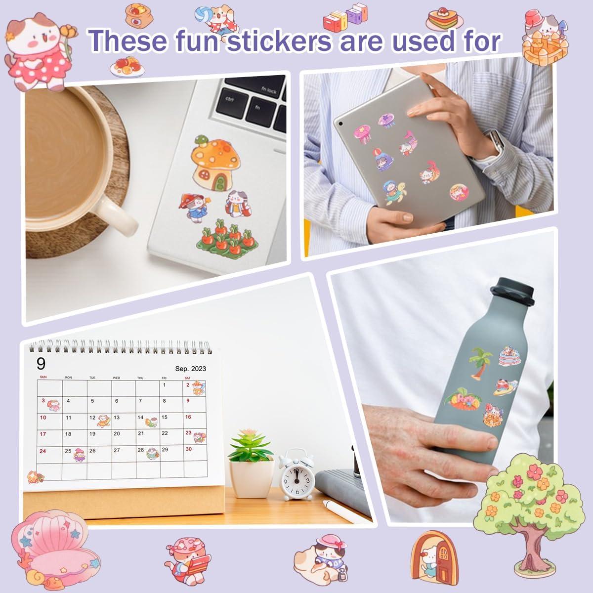 Pegatinas 3D DIY Aodse - 4 Conjuntos de Caricaturas para Manualidades