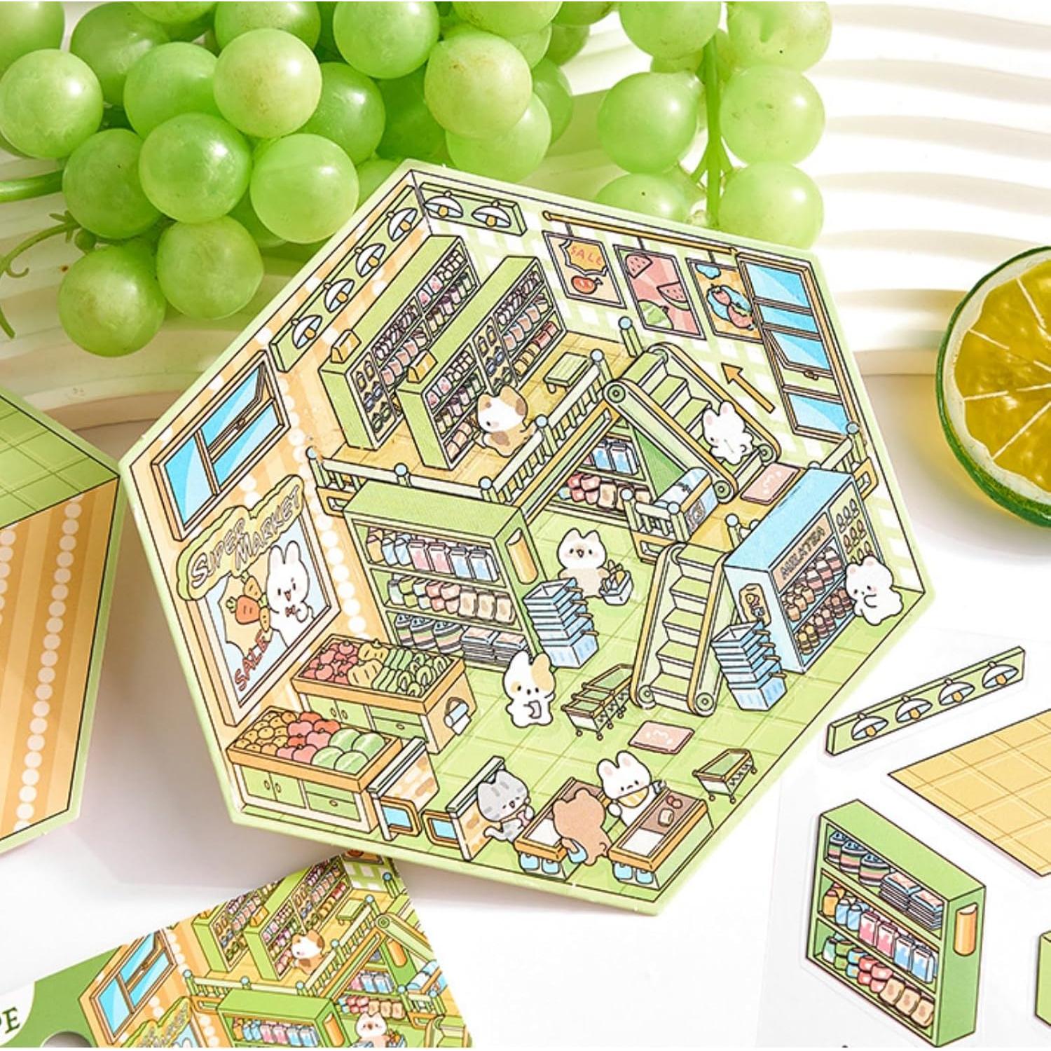 10 Juegos de Pegatinas 3D DIY LIFCIUSO - Escenas Creativas