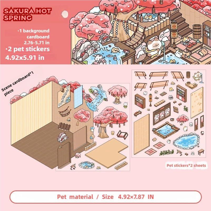 10 Juegos de Pegatinas 3D DIY LIFCIUSO - Escenas Creativas