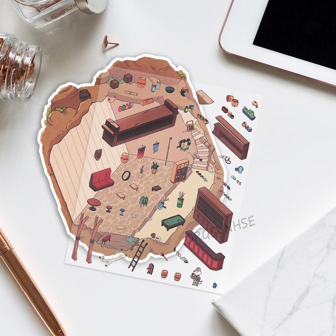 Pegatinas 3D OrgSvnHse para Decoración de Habitaciones - 4 Conjuntos