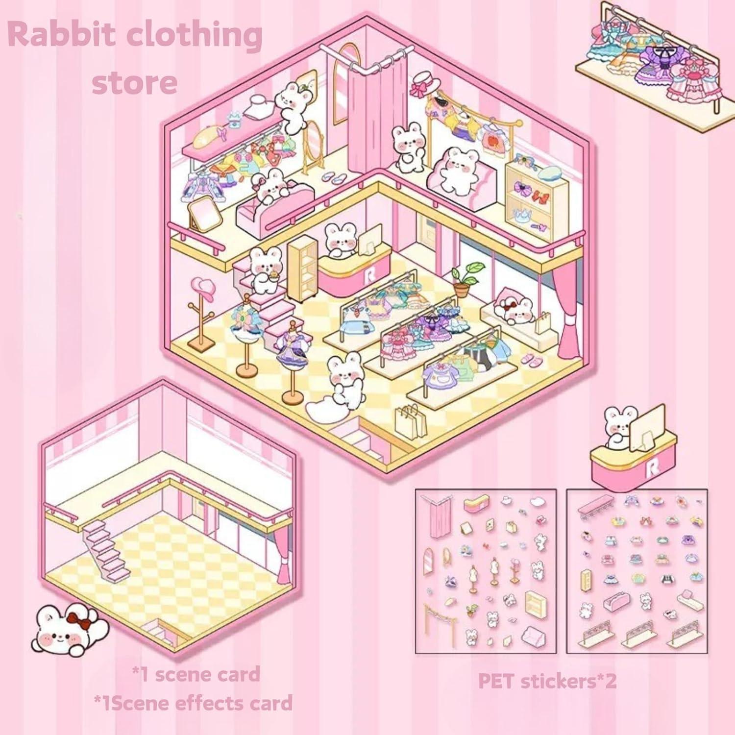 Set de 8 Etiquetas 3D DIY Genérico Caricatura para Personalizar