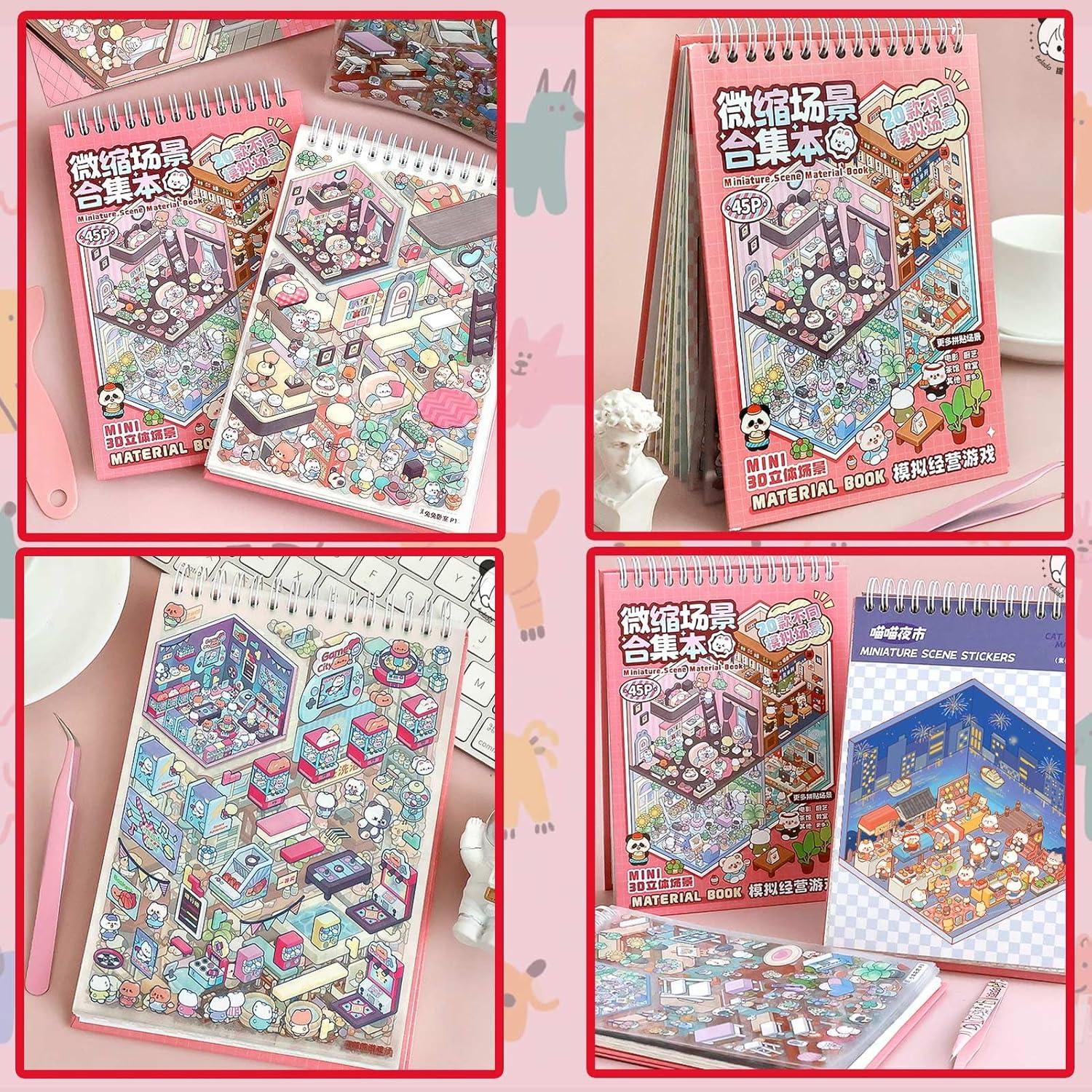 20 Sets Etiquetas 3D DIY Casa SWIMDOG Coloridas Creativas