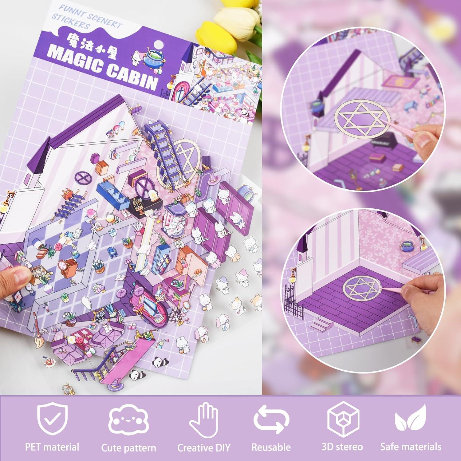 Kit de Pegatinas 3D DAPUTOU para Niños y Adultos - 10 Sets