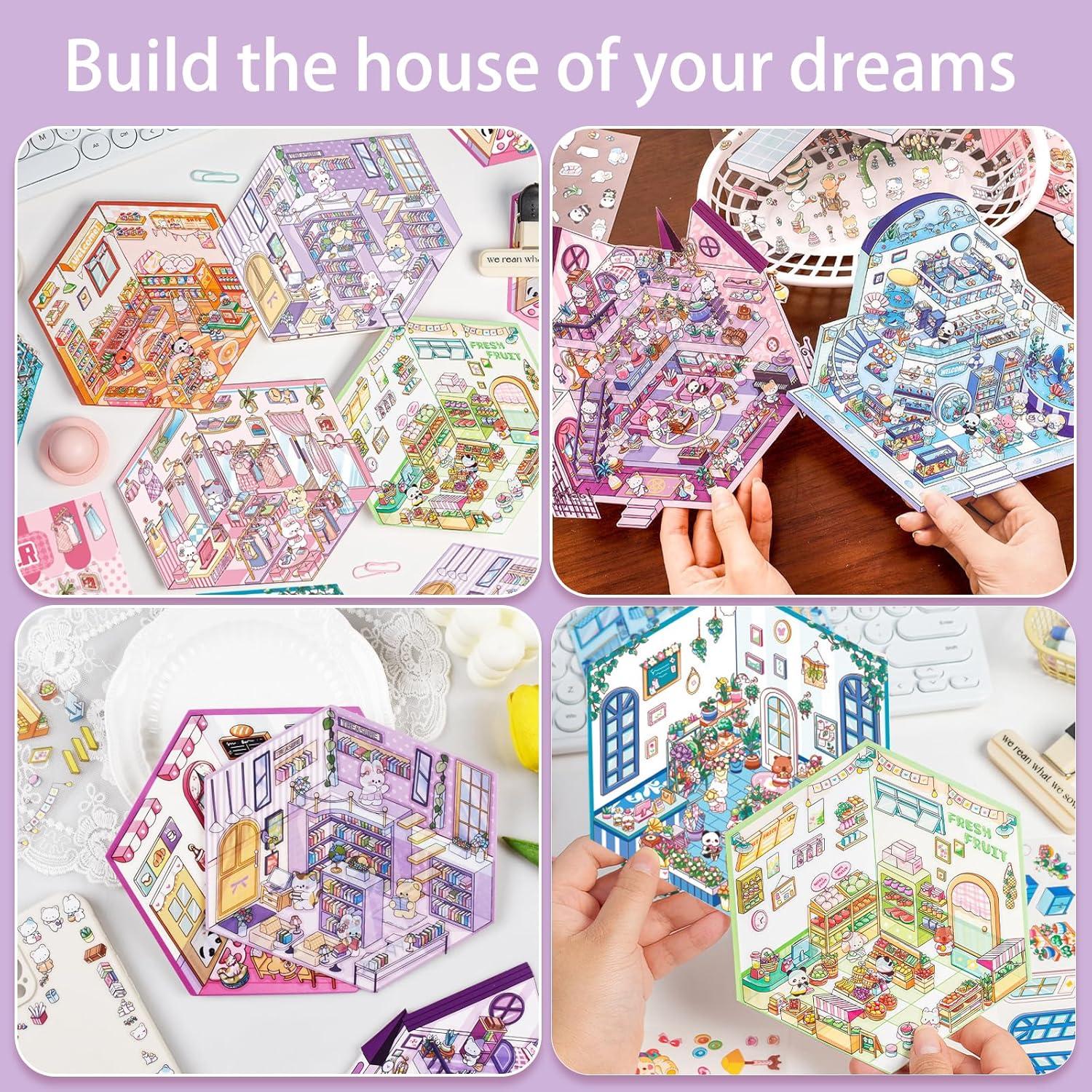 Kit de Pegatinas 3D DAPUTOU para Niños y Adultos - 10 Sets