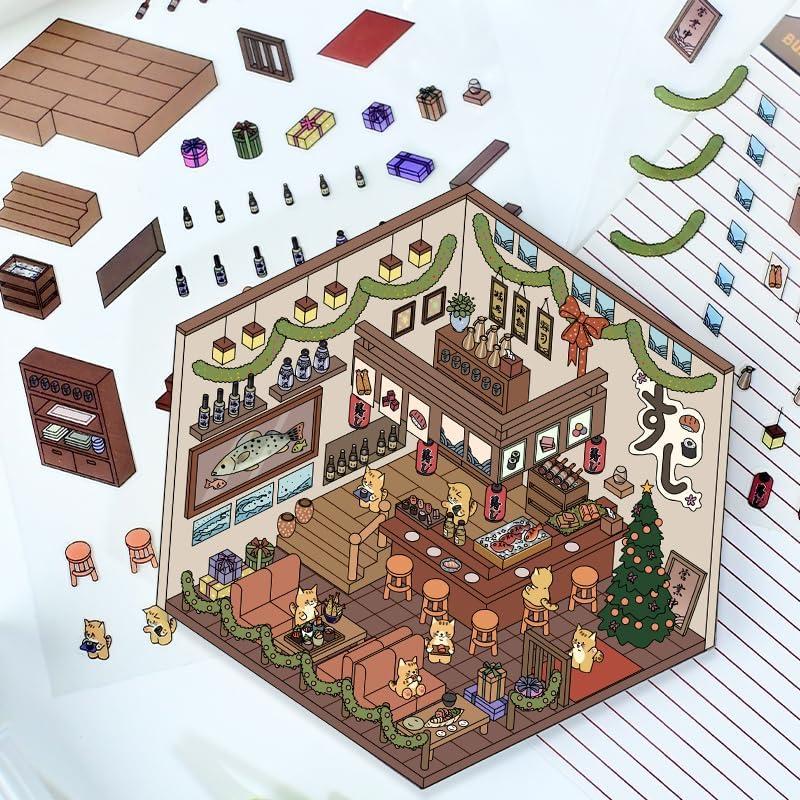 Pegatinas Isométricas 3D BRINTRUNG - 4 Juegos Creativos