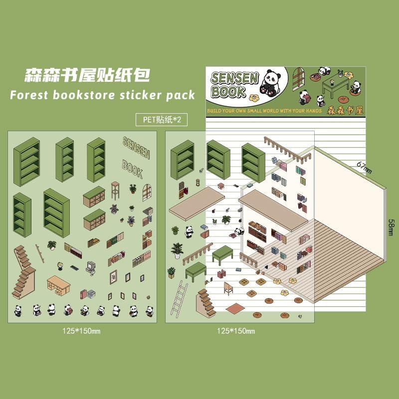 Pegatinas Isométricas 3D BRINTRUNG - 4 Juegos Creativos