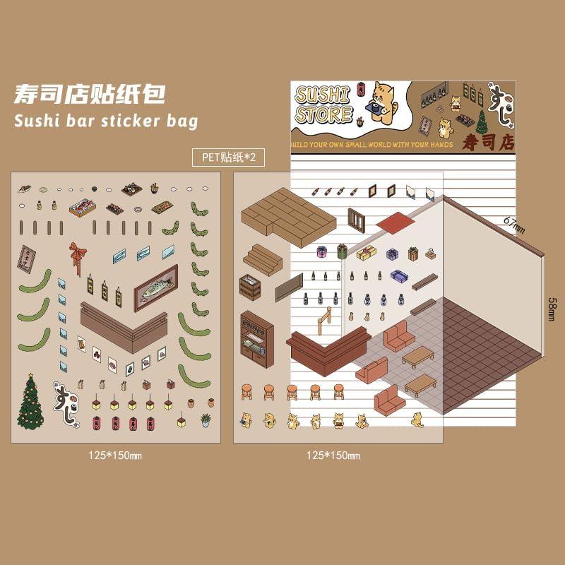 Pegatinas Isométricas 3D BRINTRUNG - 4 Juegos Creativos