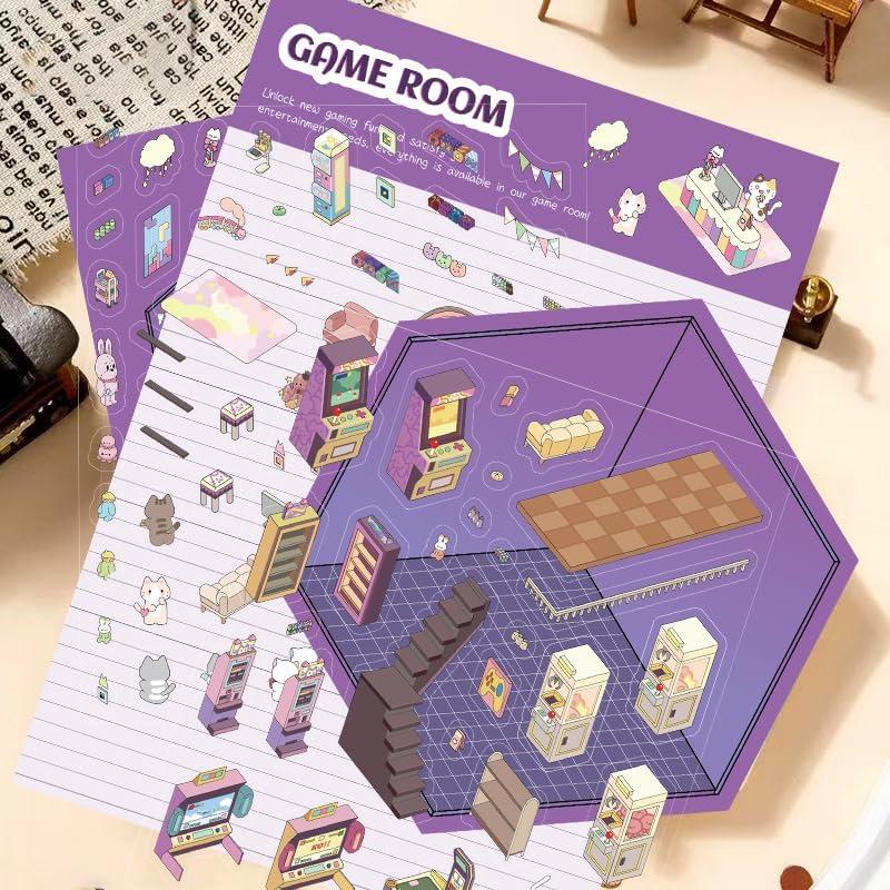 Etiquetas 3D DIY Nyxxoery para Scrapbooking - 6 Sets Animales