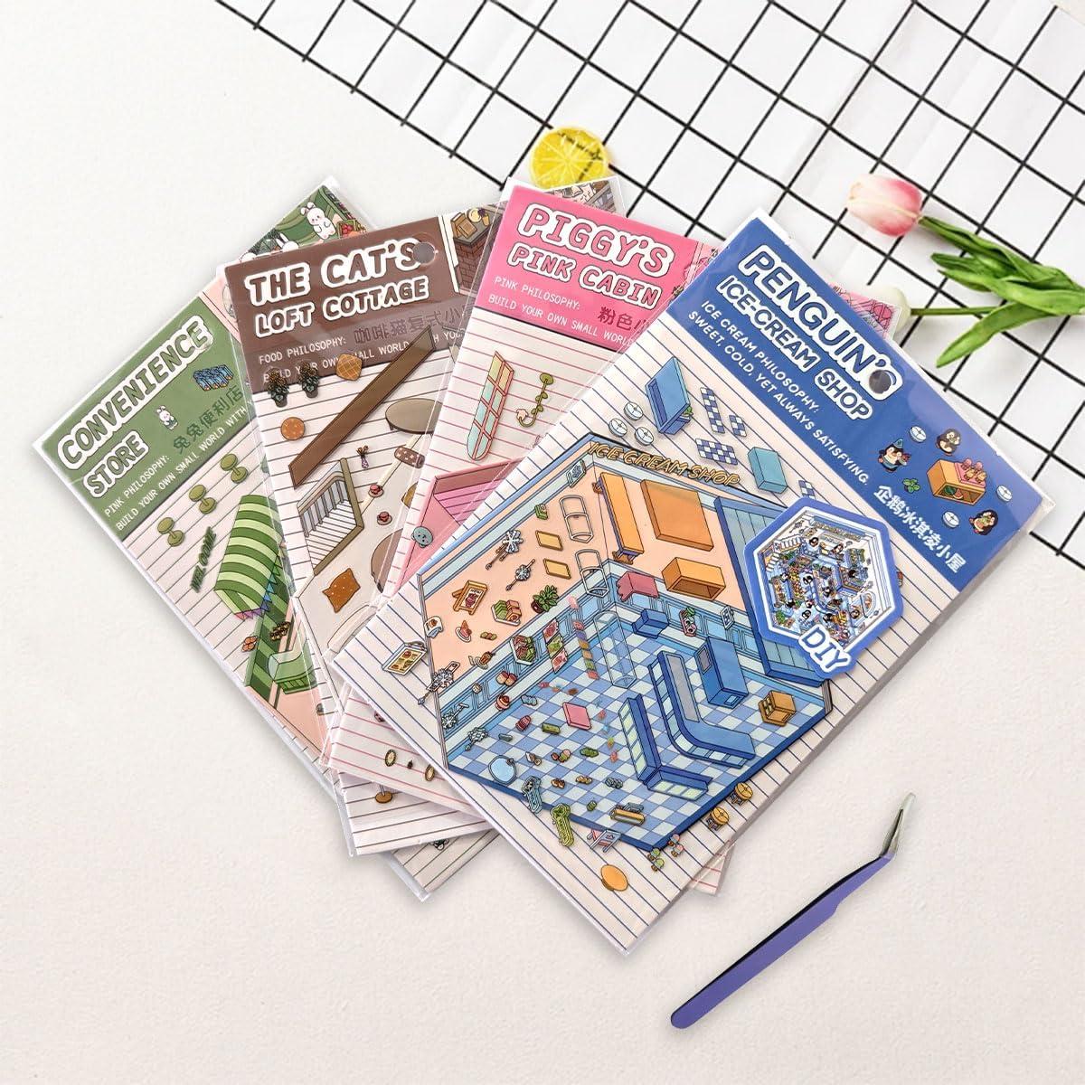 Pegatinas 3D LTWVDIZ DIY para Casa - 4 Temas Creativos