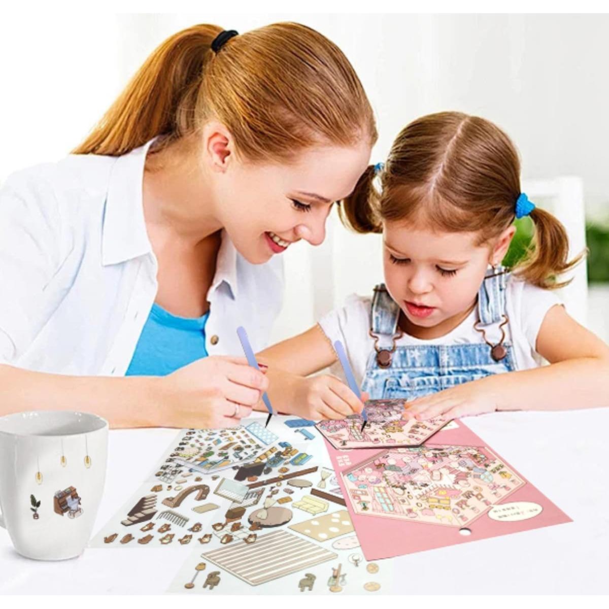 Pegatinas 3D LTWVDIZ DIY para Casa - 4 Temas Creativos