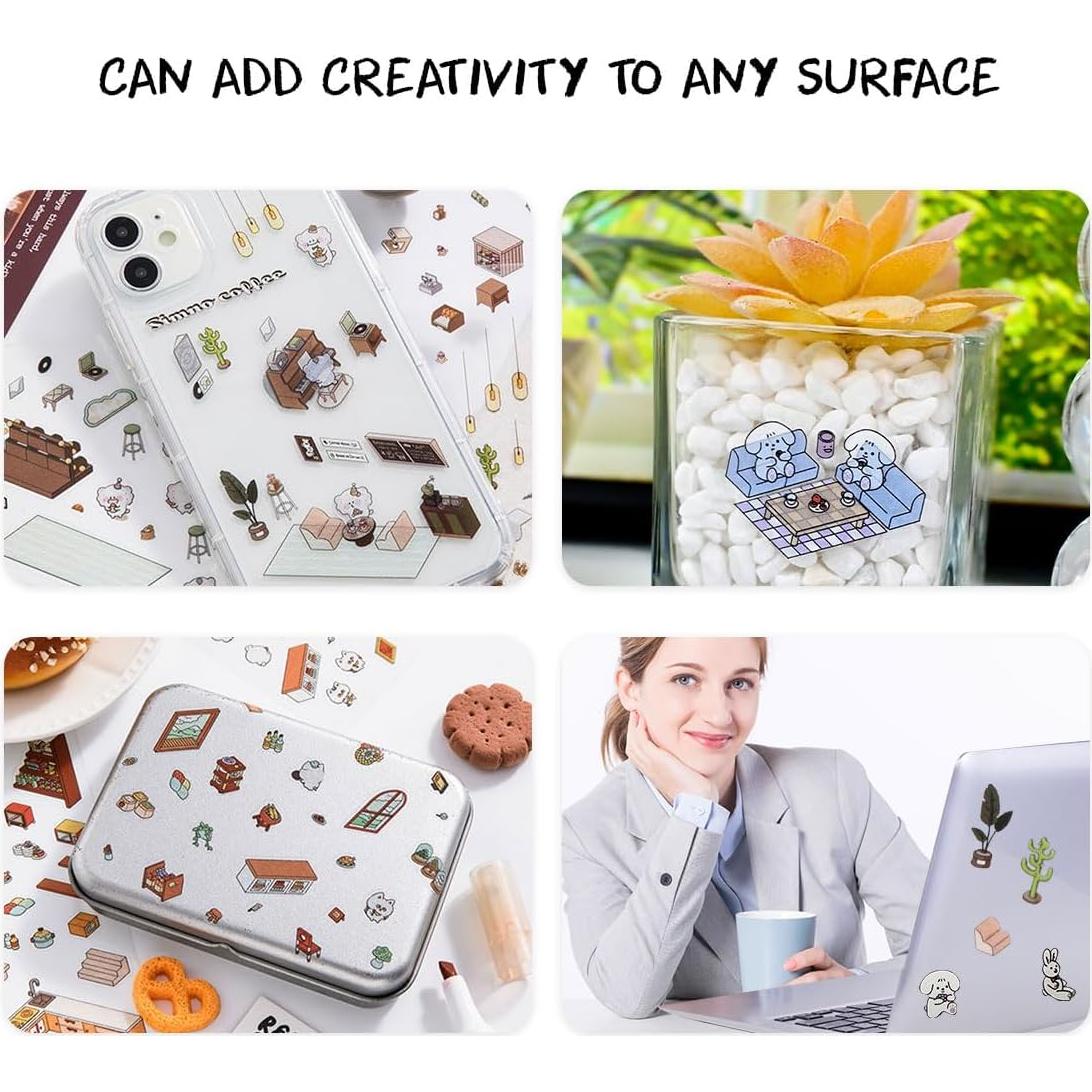 Pegatinas 3D LTWVDIZ DIY para Casa - 4 Temas Creativos