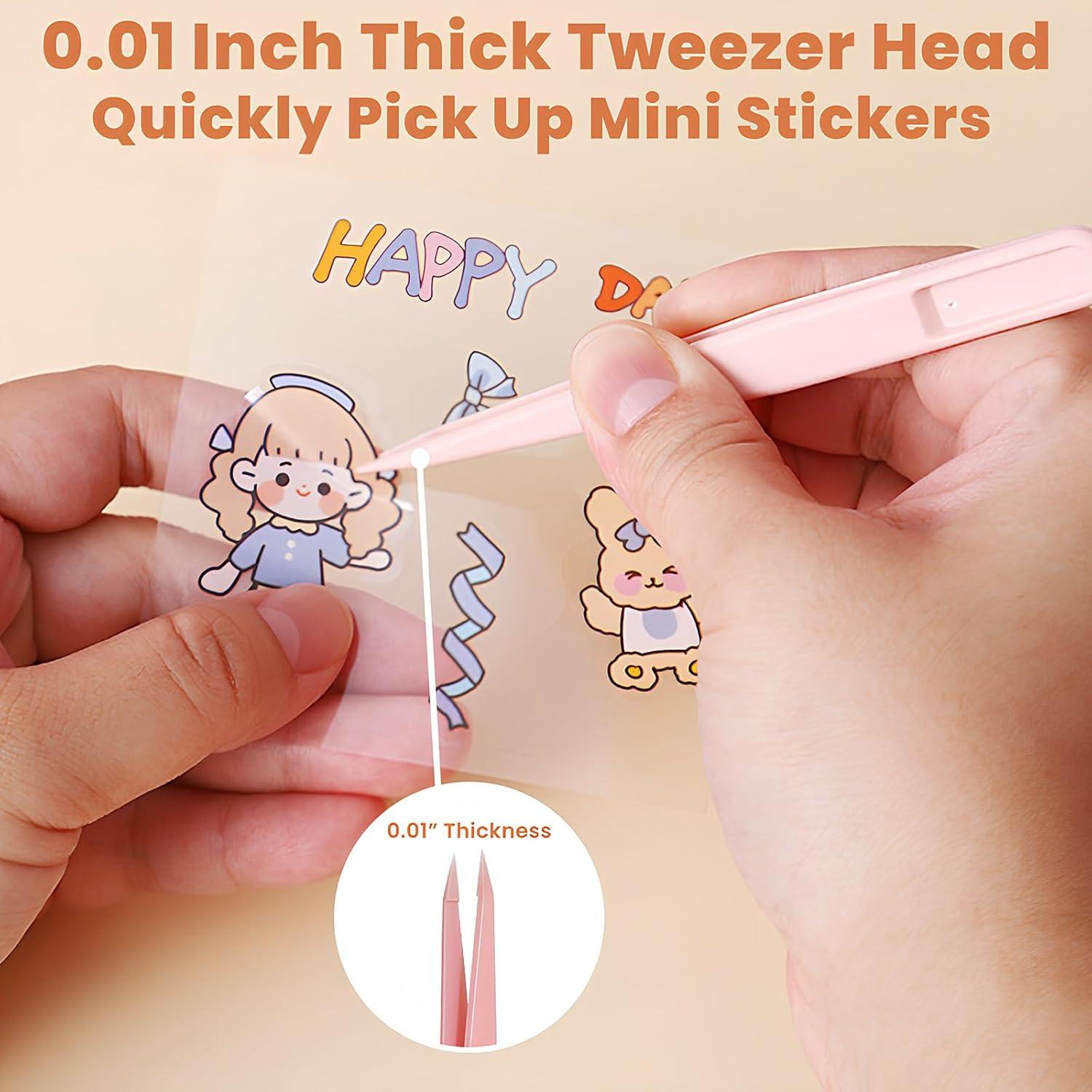 Paquete de 4 Libros de Stickers 3D NiXianLinGo con Pinzas