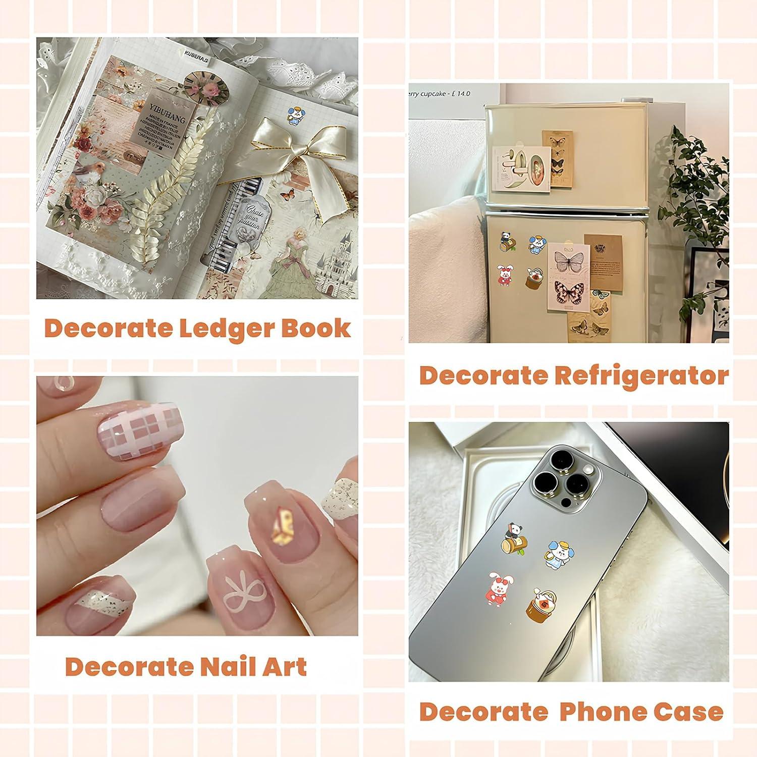 Paquete de 4 Libros de Stickers 3D NiXianLinGo con Pinzas