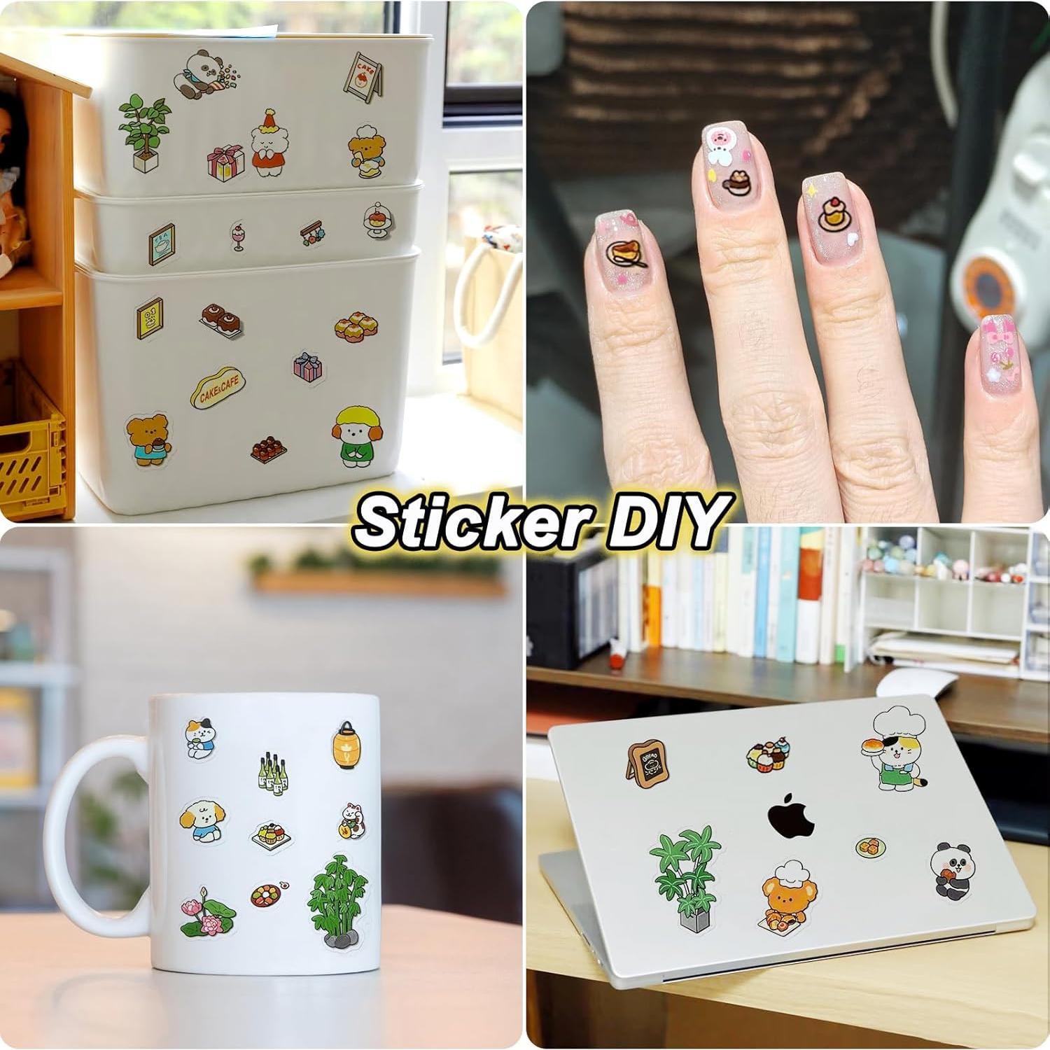 8 Juegos de Pegatinas 3D DIY NatldGs - Reutilizables y Creativas