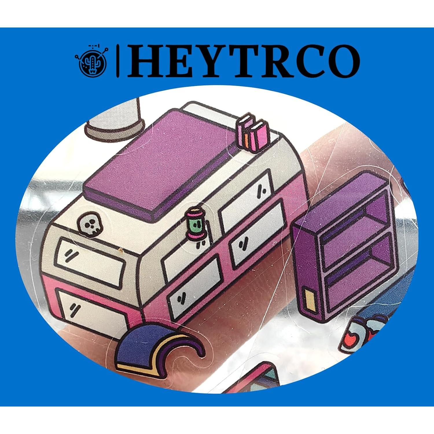 Calcomanías 3D DIY HEYTRCO Manantiales Termales y Ciudad Cibernética