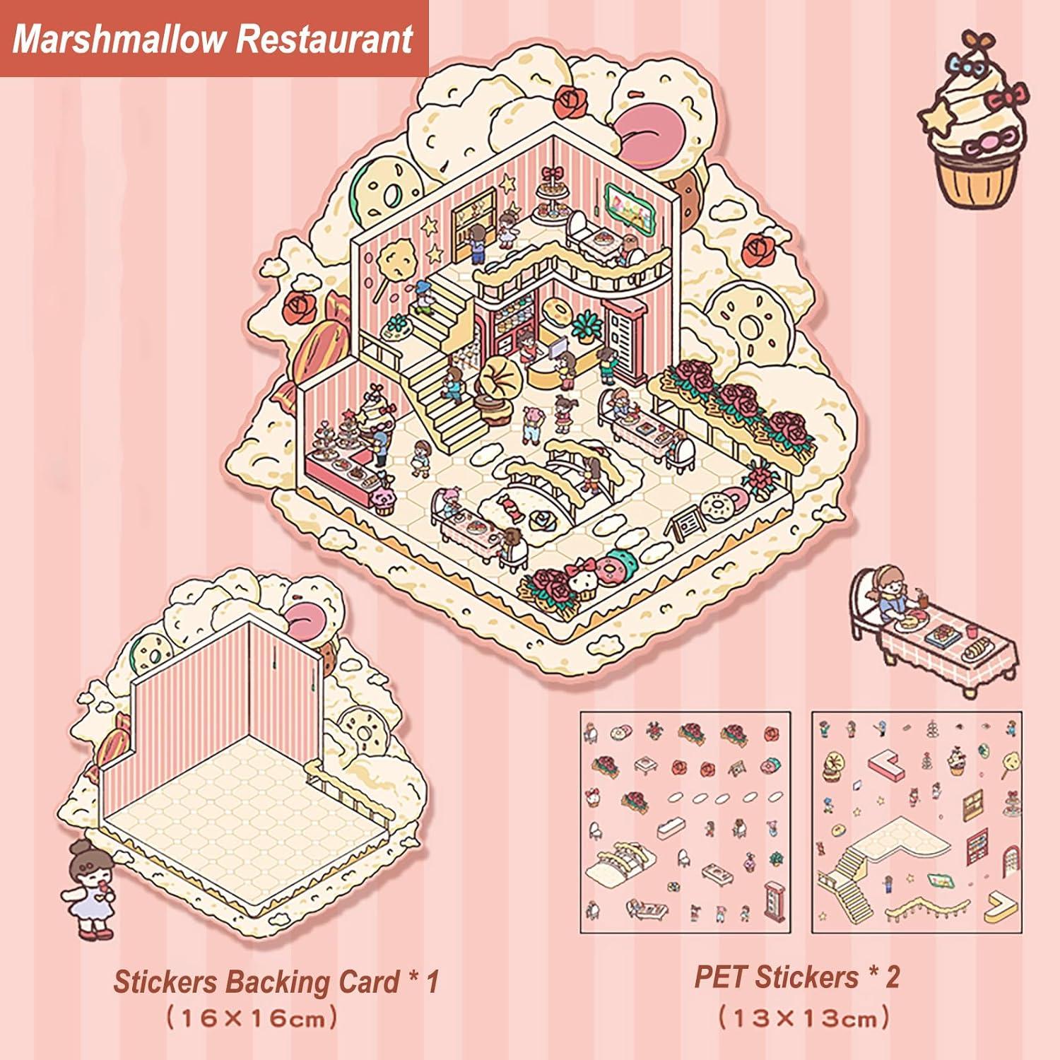 Stickers 3D Escena LAGIPA - 4 Temas, Imán y Pinzas