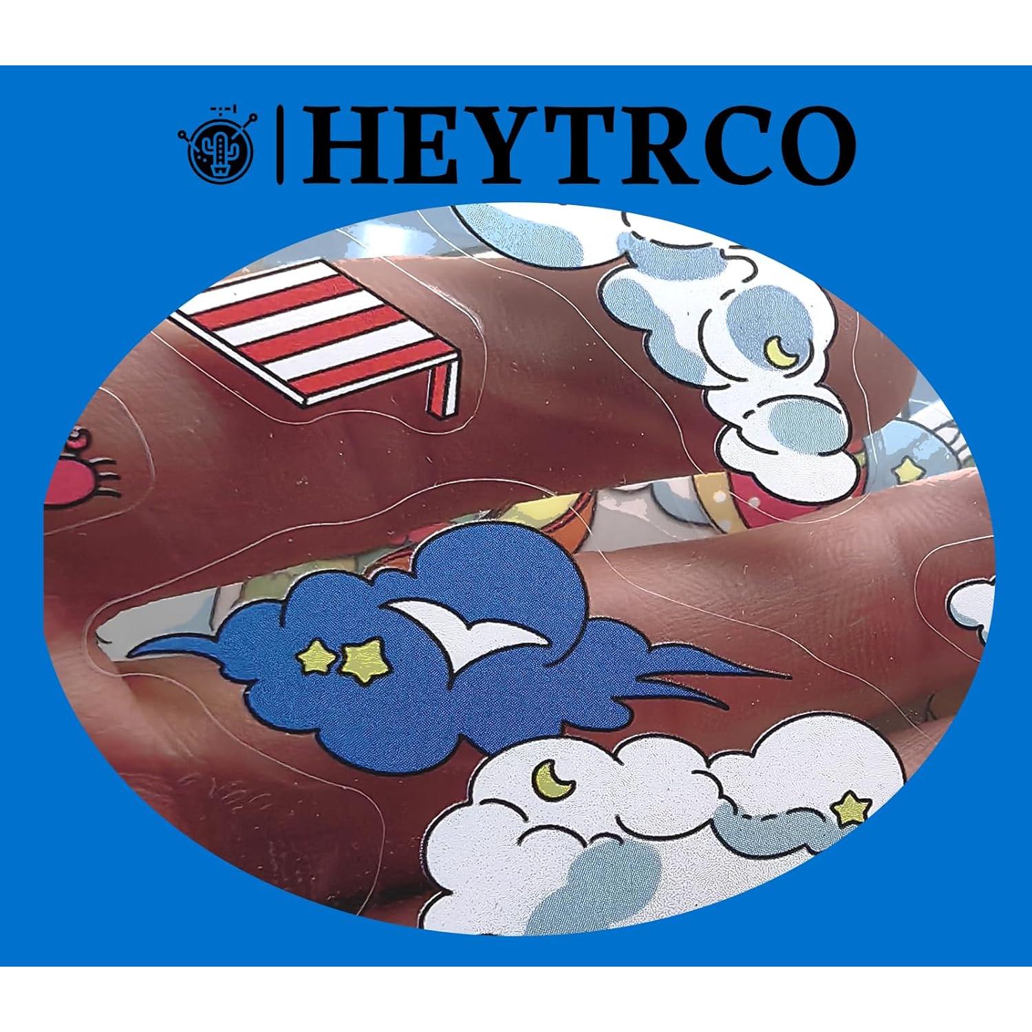 Calcomanías 3D DIY HEYTRCO Cumpleaños y Castillo en el Cielo