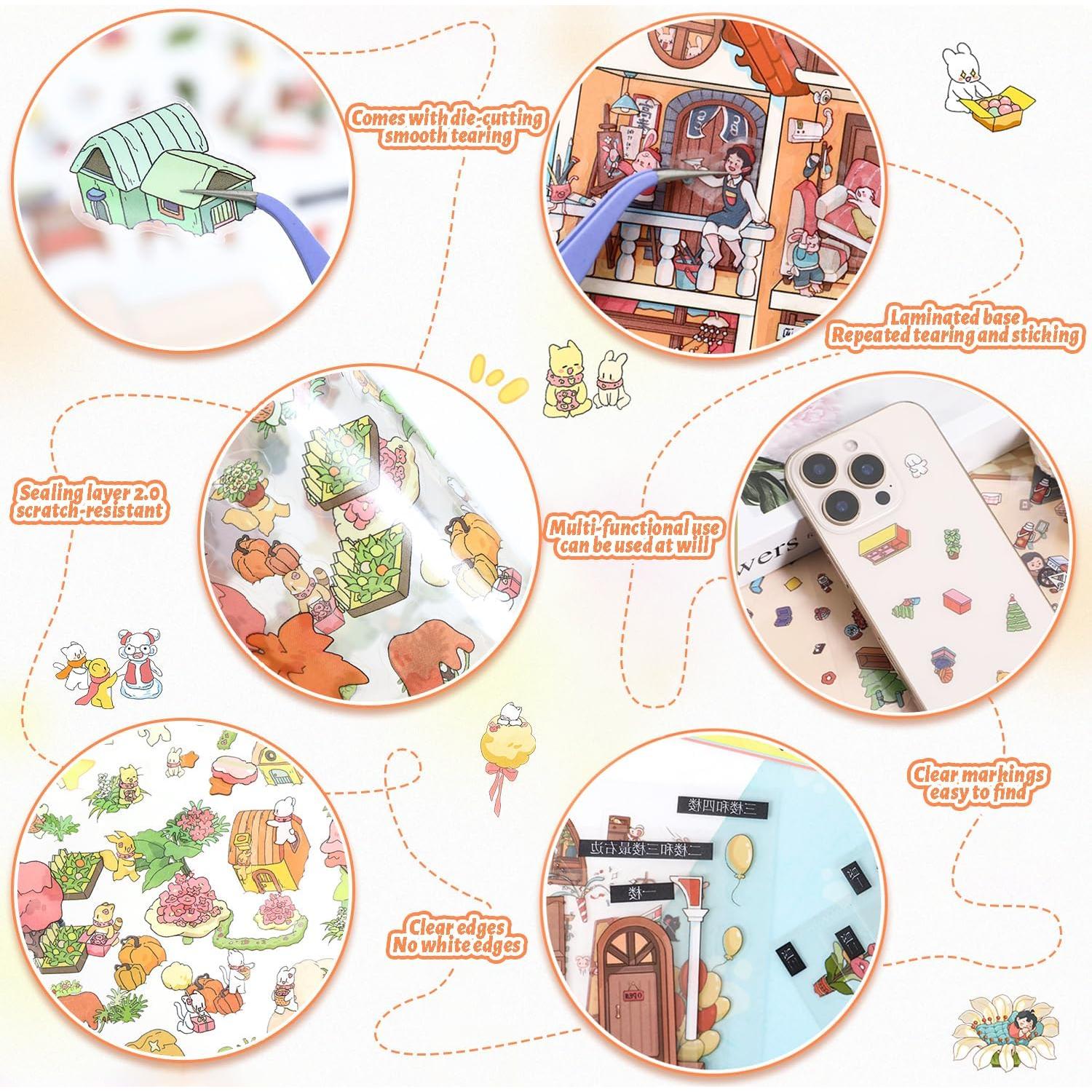 Escena 3D DIY DORIDUKA - Pegatinas Creativas para Adultos y Niños