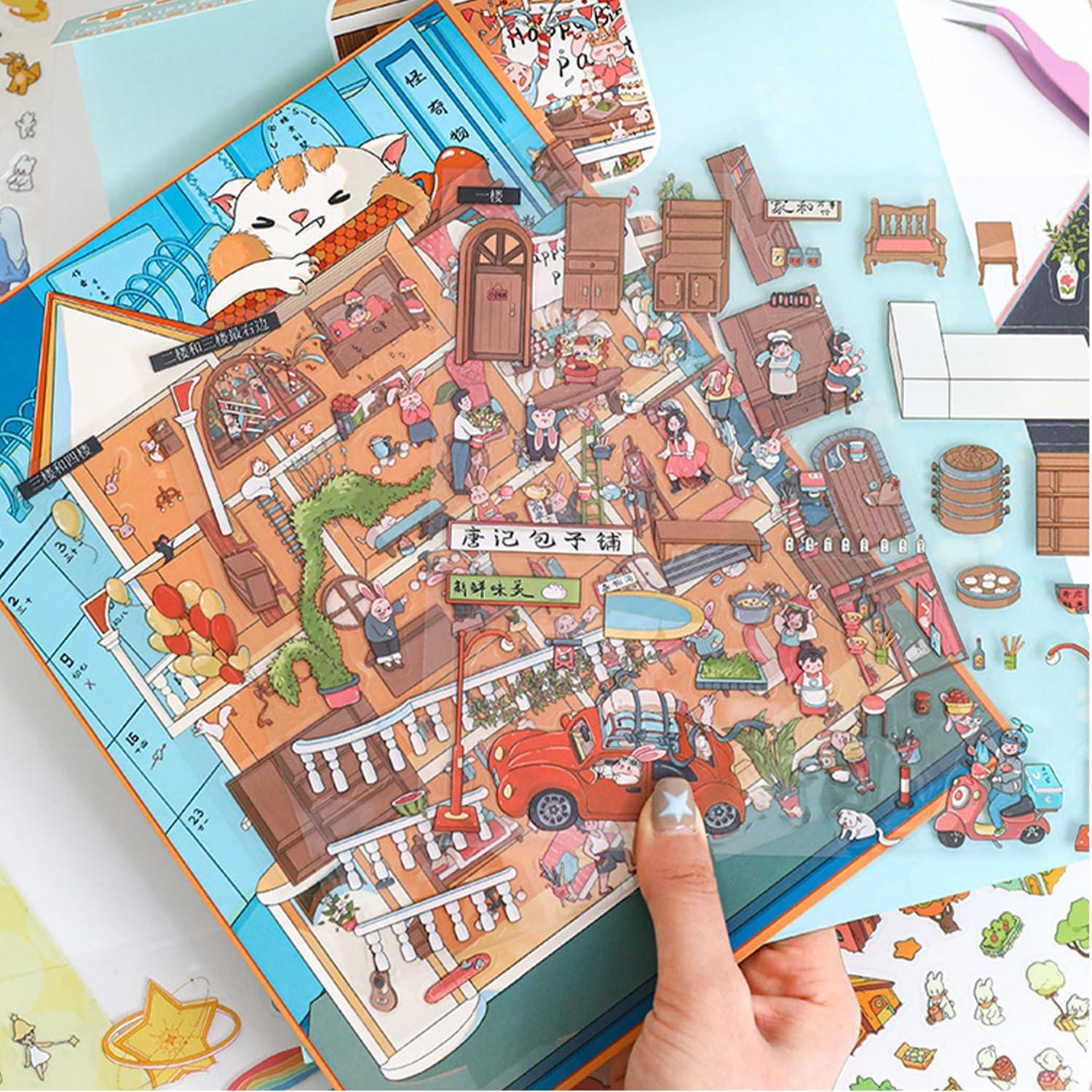 Escena 3D DIY DORIDUKA - Pegatinas Creativas para Adultos y Niños