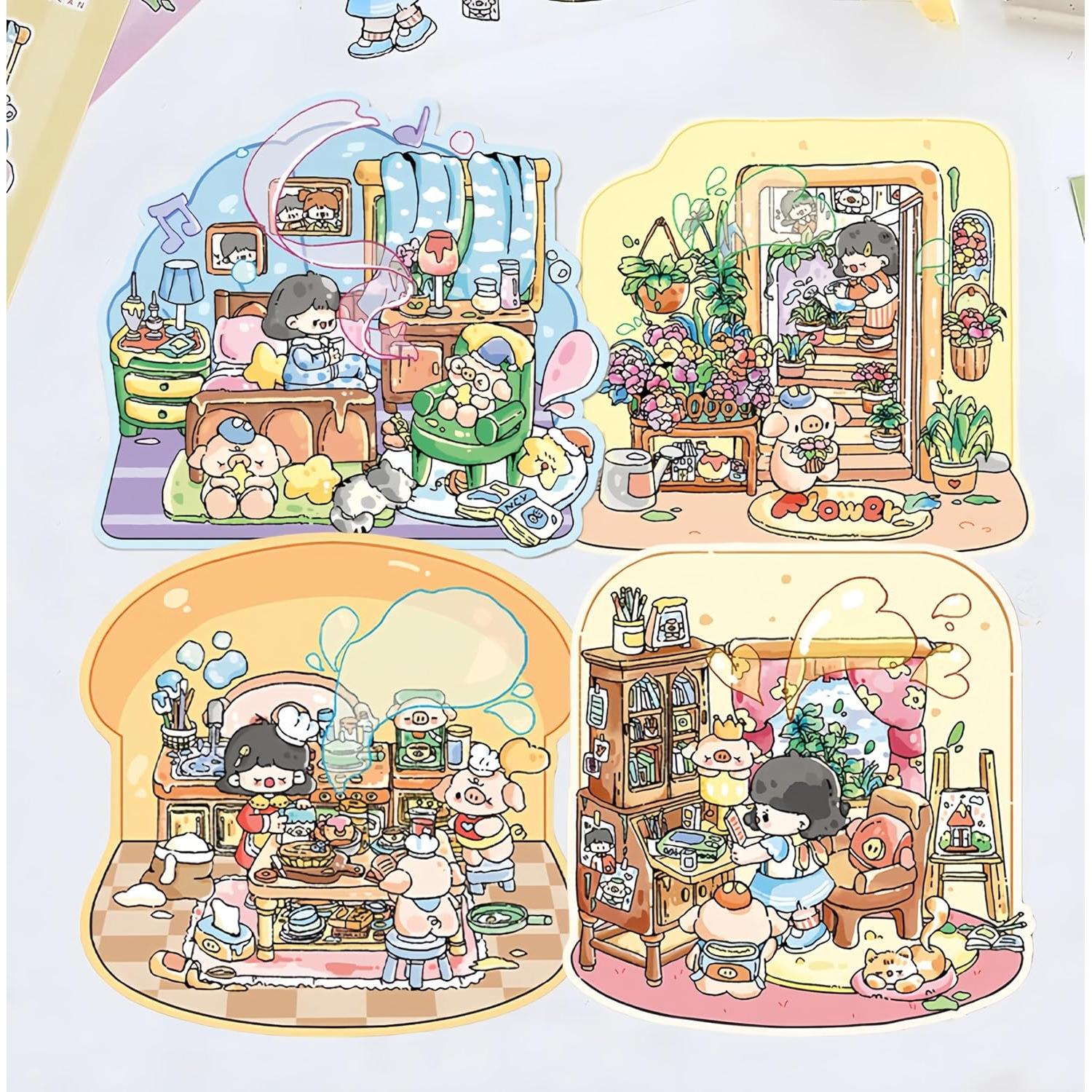 Kit de Pegatinas 3D DIY DSNJPZX - Escenas Creativas para Niños y Adultos