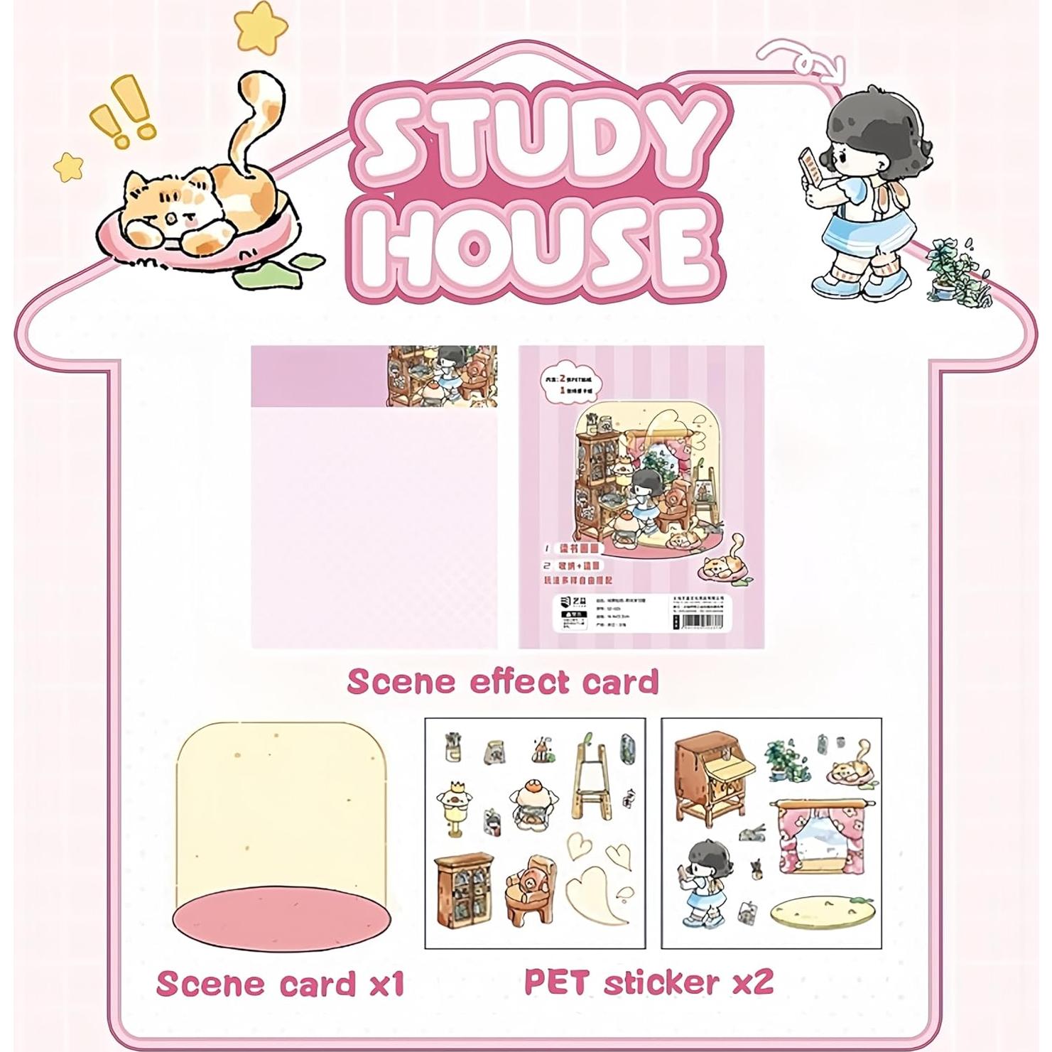 Kit de Pegatinas 3D DIY DSNJPZX - Escenas Creativas para Niños y Adultos