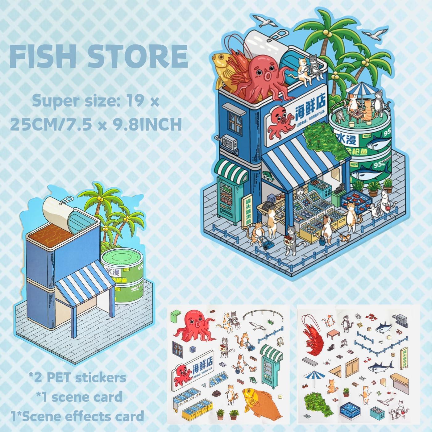 Set de 8 Pegatinas 3D DIY Genérico para Habitaciones 19x22 cm