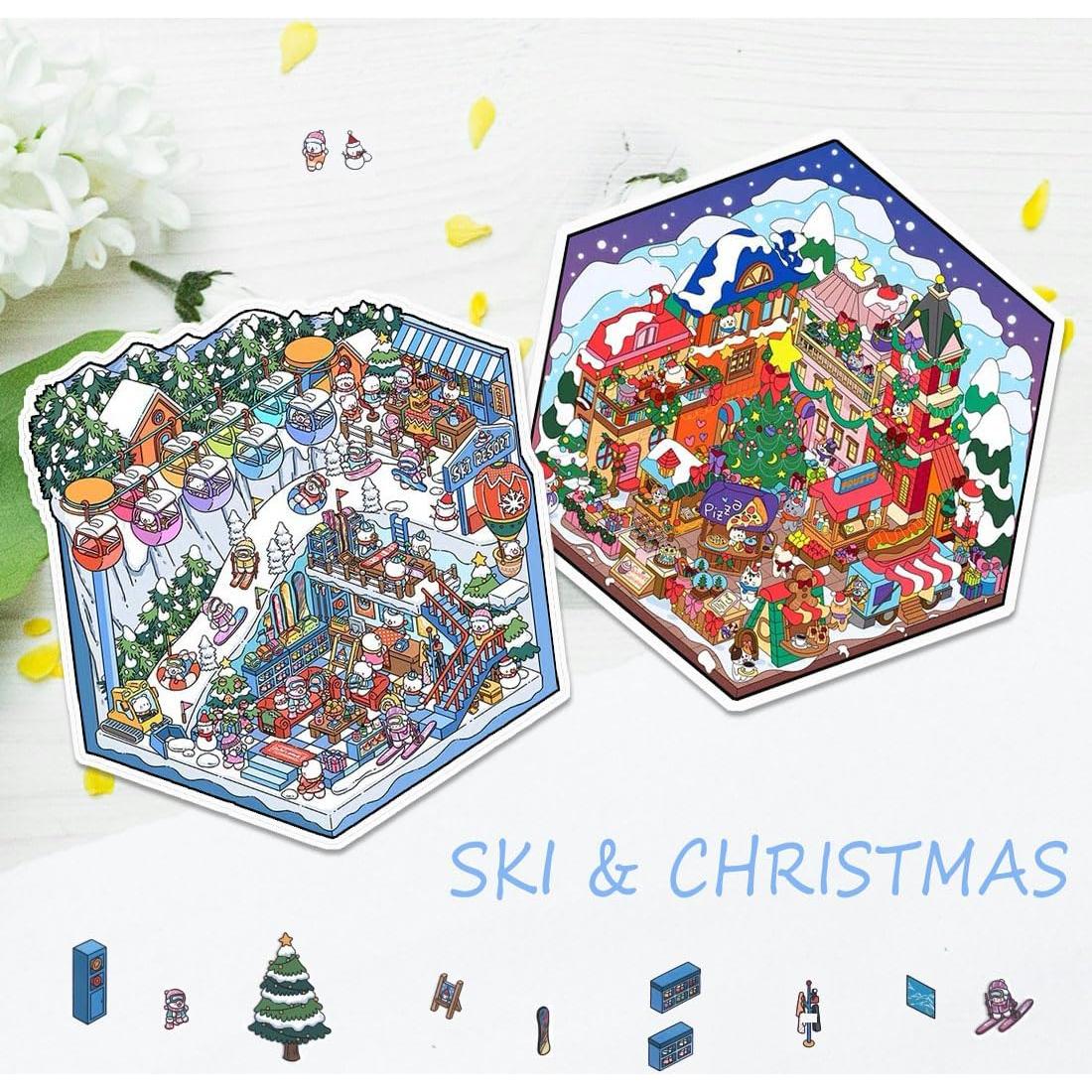 Stickers 3D para Decoración de Habitaciones OrgSvnHse - 8 Conjuntos