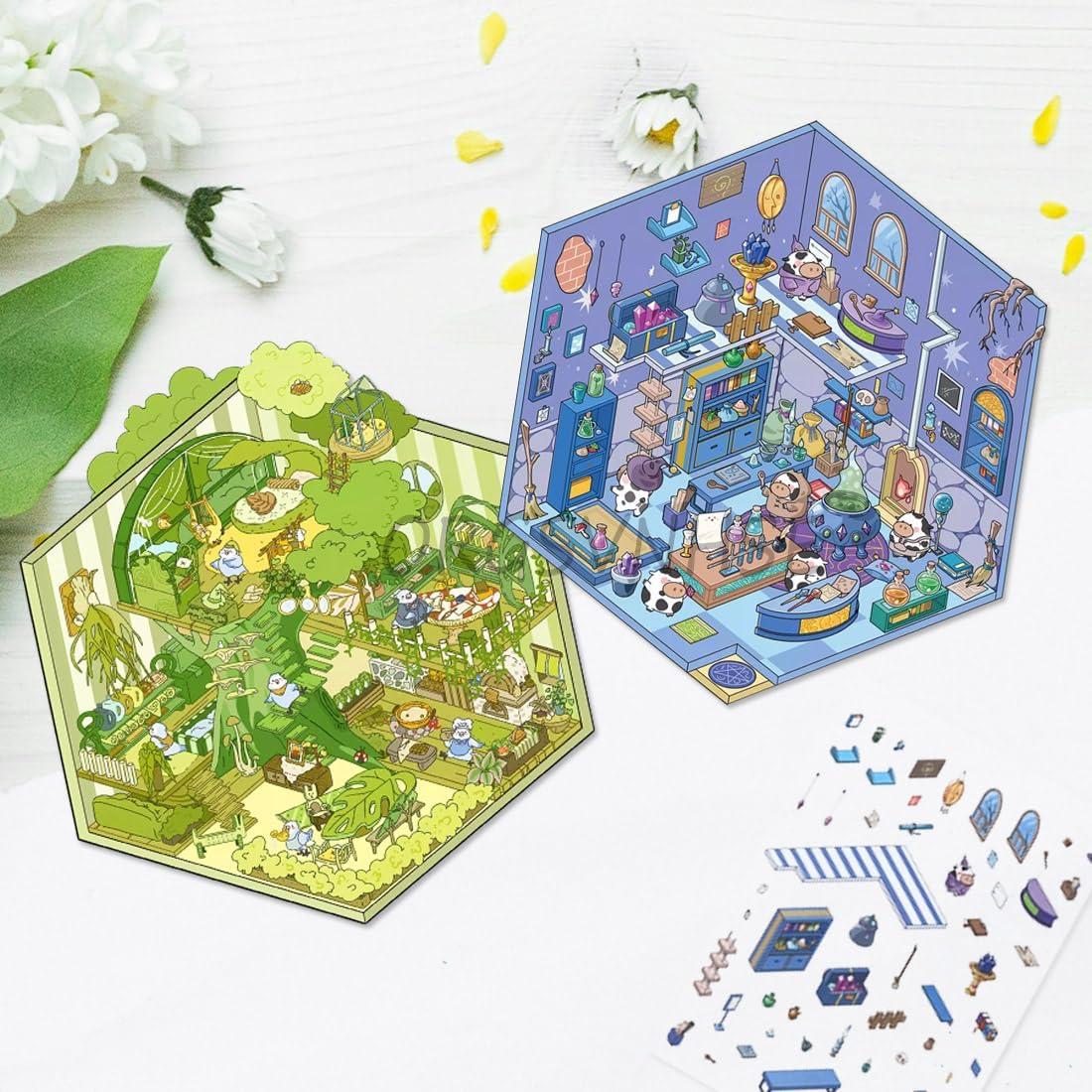 Stickers 3D para Decoración de Habitaciones OrgSvnHse - 8 Conjuntos