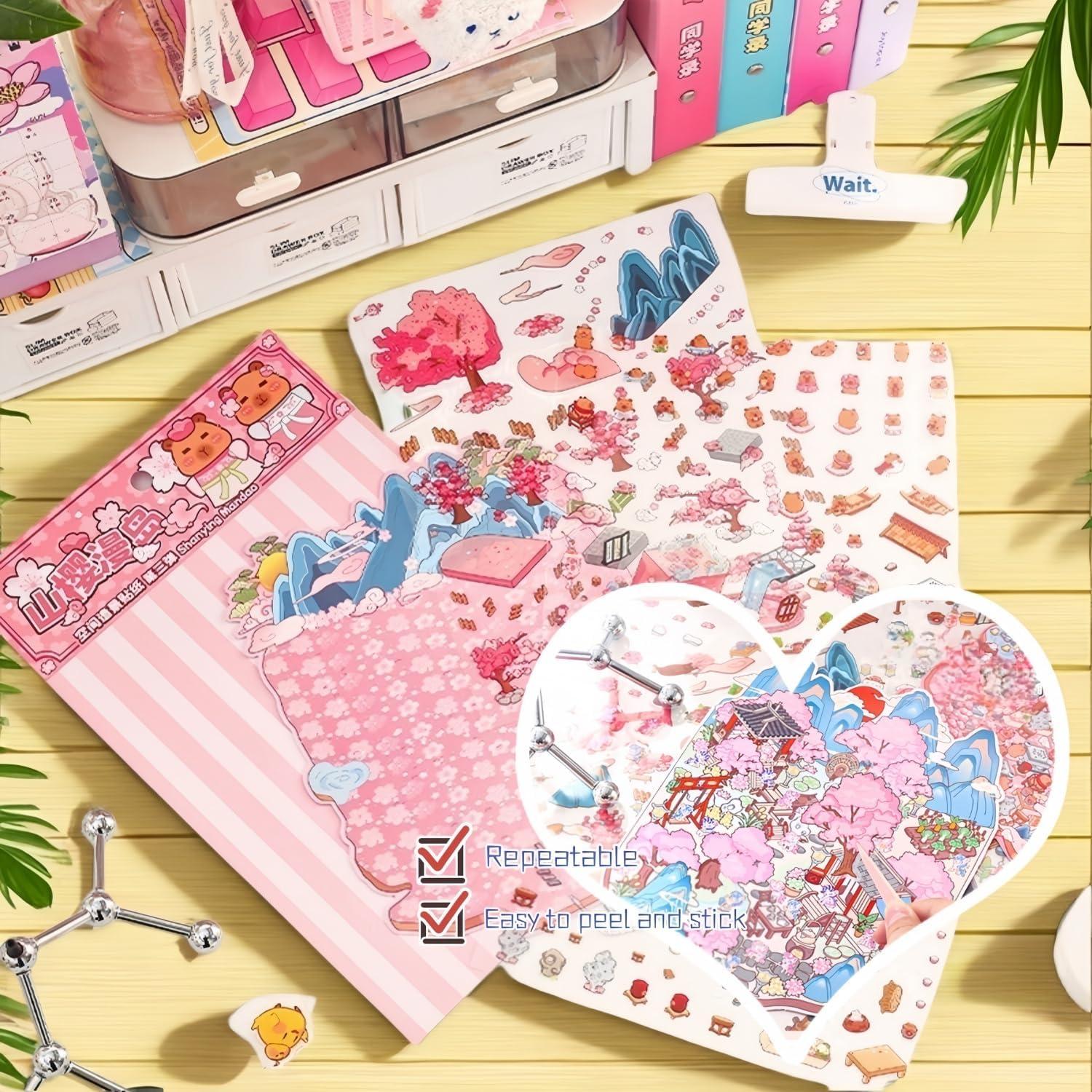 Pegatinas 3D DIY de Casa Affoto - 4 Conjuntos Creativos