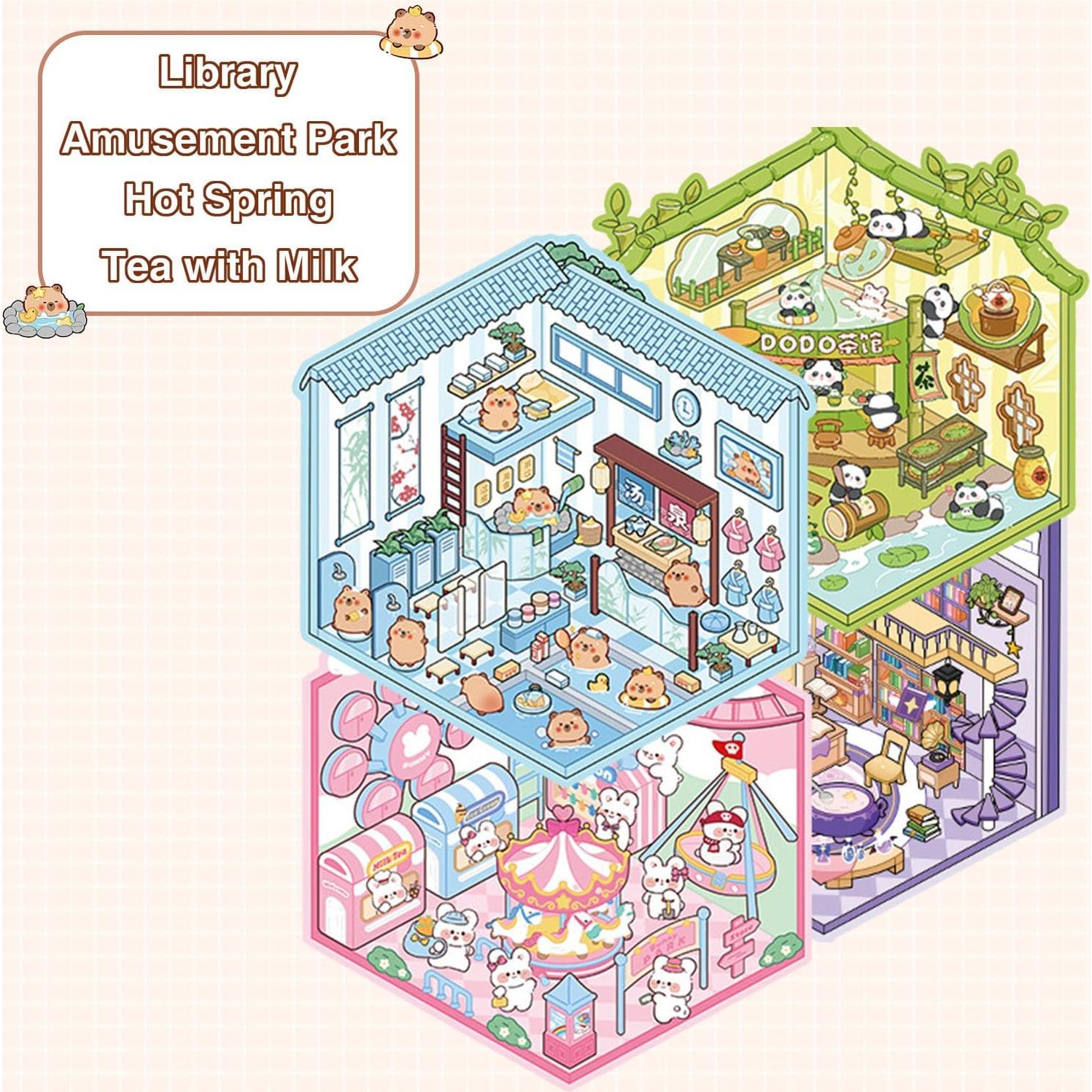 Set de Pegatinas 3D DIY CollectSmiles - 20 Escenas Creativas