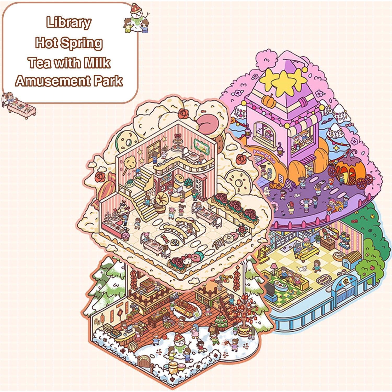 Set de Pegatinas 3D DIY CollectSmiles - 20 Escenas Creativas