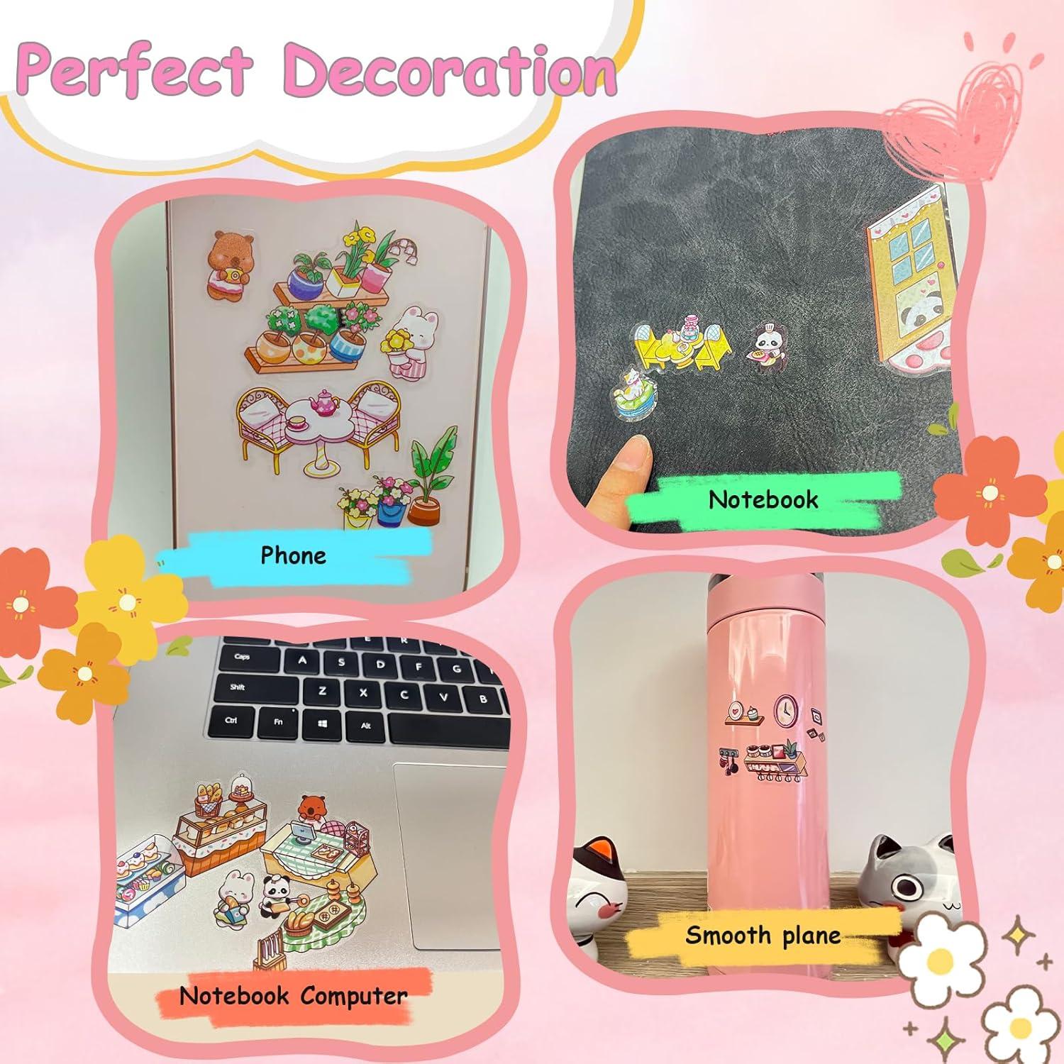 Kit de Pegatinas 3D Wiskowee 30 Sets Miniatura Terapia