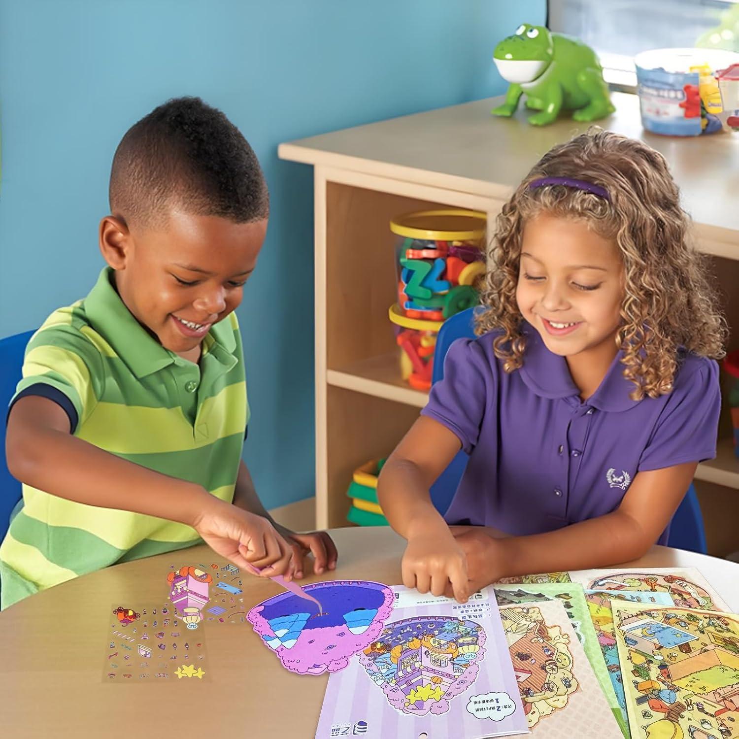 Stickers 3D Inchant 8 Juegos DIY para Decorar Habitaciones