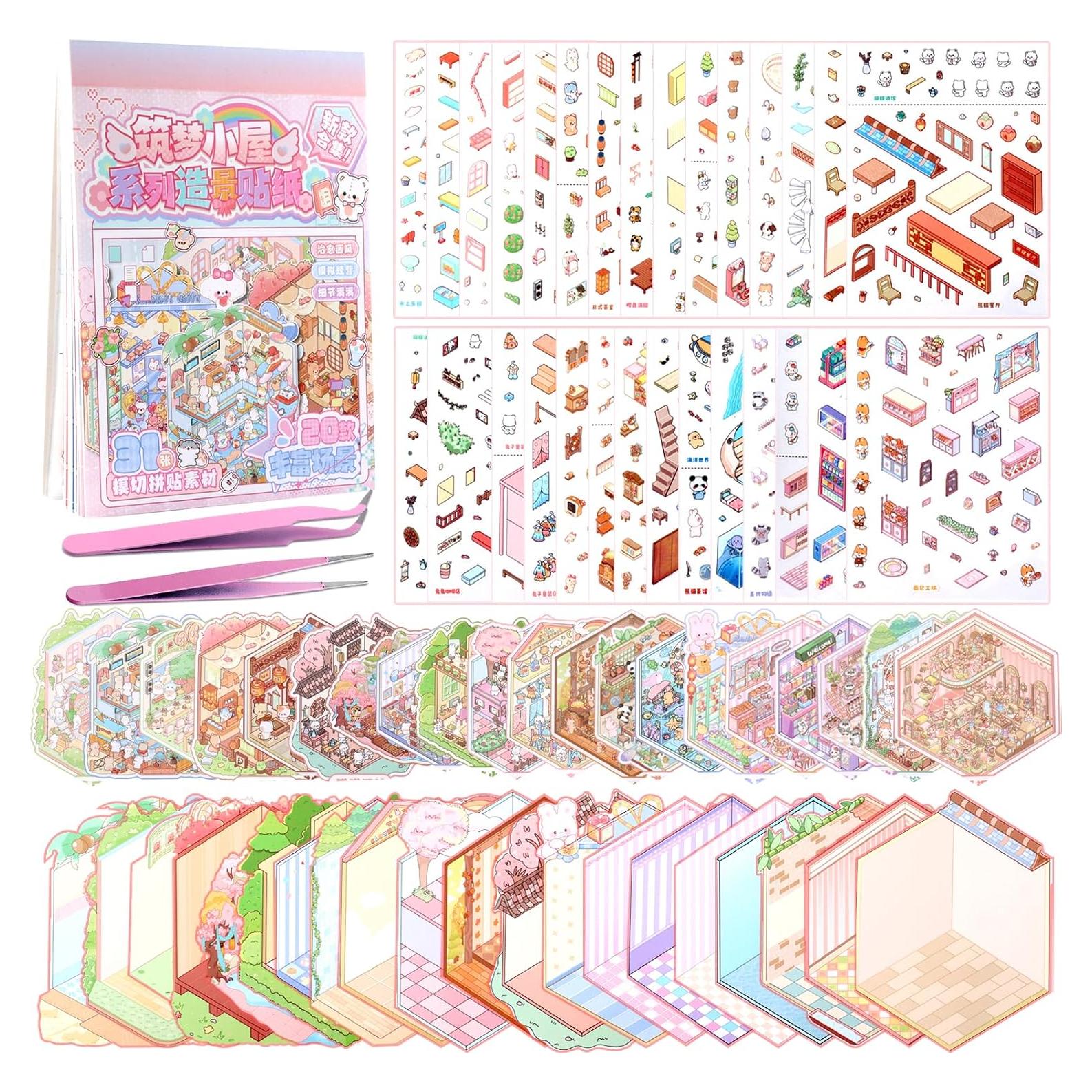 Conjunto de Stickers 3D Lestp 20 Piezas para Alivio del Estrés