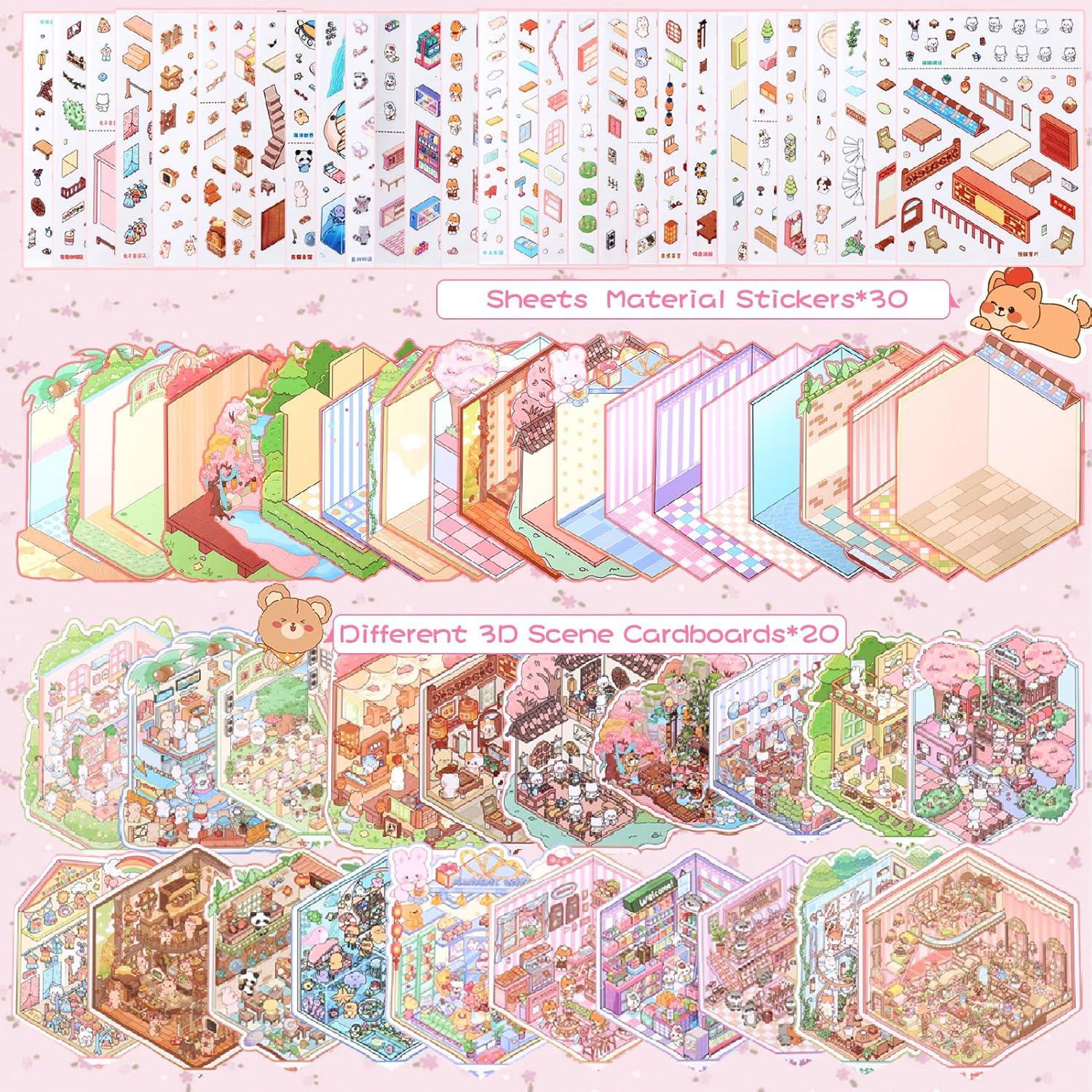 Conjunto de Stickers 3D Lestp 20 Piezas para Alivio del Estrés